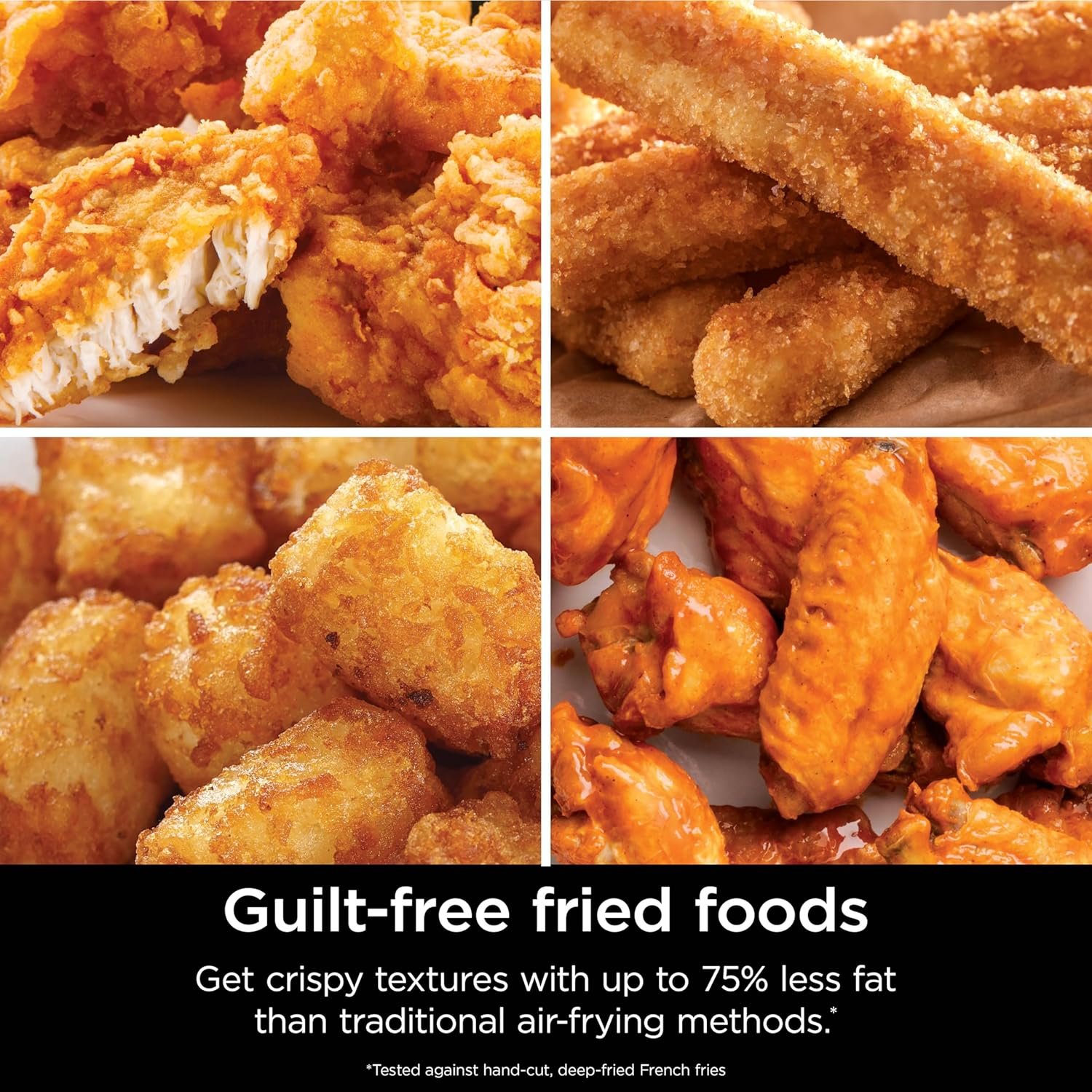 Ninja Air Fryer Pro 4-in-1 with 5 QT Capacity, Air Fry, Roast, Reheat, Dehydrate, Air Crisp Technology with 400F for hot, crispy results in just minutes, Nonstick Basket & Crisper Plate, Grey, AF141 8 Ninja Air Fryer Pro 4-in-1 with 5 QT Capacity, Air Fry, Roast, Reheat, Dehydrate, Air Crisp Technology with 400F for hot, crispy results in just minutes, Nonstick Basket & Crisper Plate, Grey, AF141 - Image 8