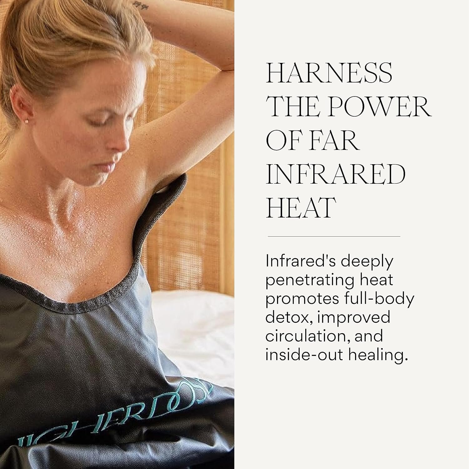 HigherDOSE Infrared Sauna Blanket - Personal Sauna to Relax & Detox Your Body and Mind - Portable Sauna Blanket for Home Sauna Therapy - Plush Thermal Blanket with Far Infrared Heat 4 HigherDOSE Infrared Sauna Blanket - Personal Sauna to Relax & Detox Your Body and Mind - Portable Sauna Blanket for Home Sauna Therapy - Plush Thermal Blanket with Far Infrared Heat - Image 4