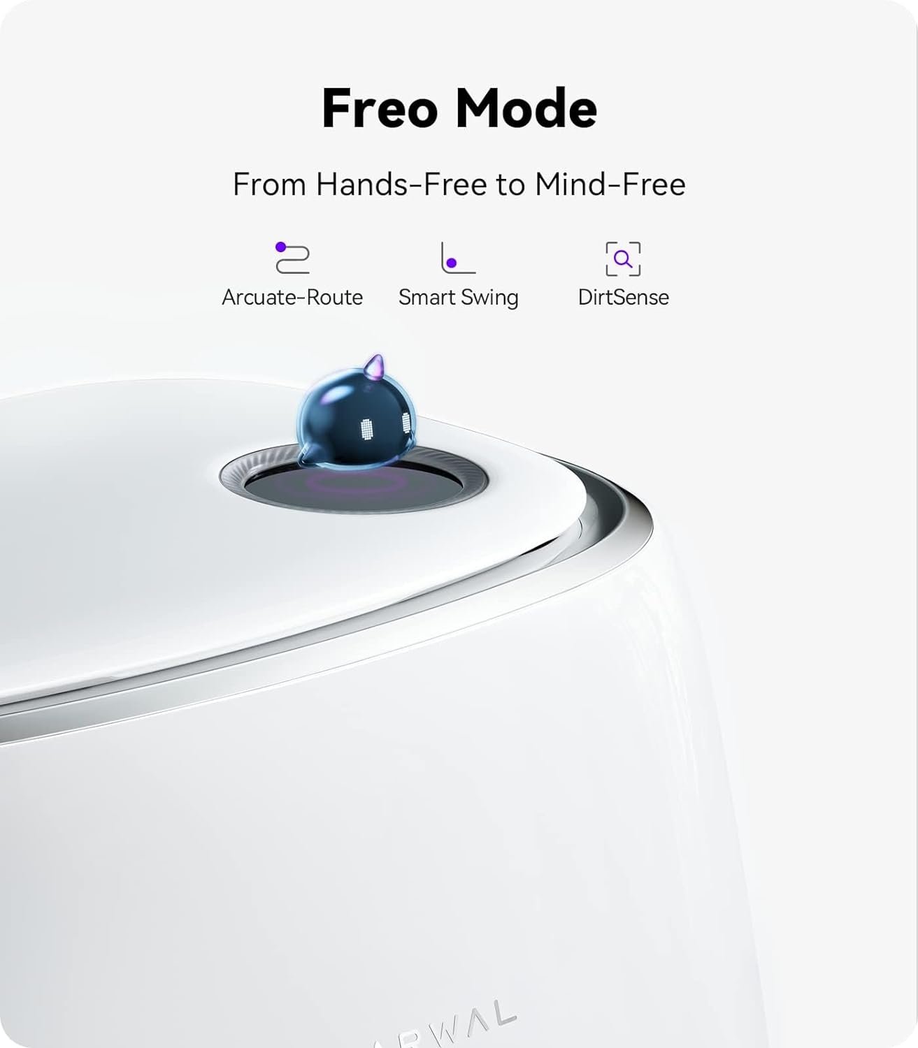 NARWAL Freo Robot Vacuum and Mop Comb, Washing & Drying, Dirt Sense Ultra Clean, Auto Add Cleaner, LCD Display, Smart Swing, Arcuate-Route, WiFi, APP Control, White 2 NARWAL Freo Robot Vacuum and Mop Comb, Washing & Drying, Dirt Sense Ultra Clean, Auto Add Cleaner, LCD Display, Smart Swing, Arcuate-Route, WiFi, APP Control, White - Image 2
