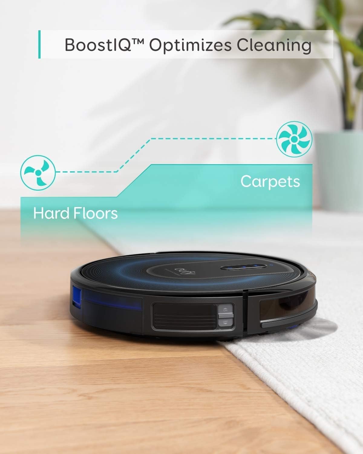 eufy Robot Vacuum G30, 2000 Pa Suction, Robot Vacuum for Carpets and Hard Floors, Ideal for Pet Owners, Dynamic Navigation, Wi-Fi 5 eufy Robot Vacuum G30, 2000 Pa Suction, Robot Vacuum for Carpets and Hard Floors, Ideal for Pet Owners, Dynamic Navigation, Wi-Fi - Image 5