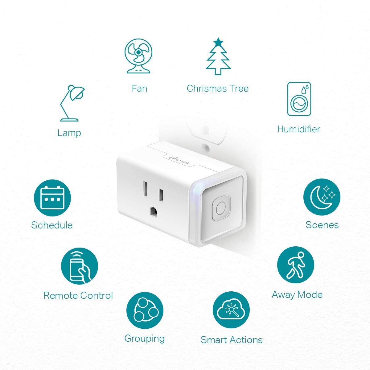 Kasa Smart Plug HS103P4, Smart Home Wi-Fi Outlet Works with Alexa, Echo, Google Home & IFTTT, No Hub Required, Remote Control, 15 Amp, UL Certified, 4-Pack, White 3 Kasa Smart Plug HS103P4, Smart Home Wi-Fi Outlet Works with Alexa, Echo, Google Home & IFTTT, No Hub Required, Remote Control, 15 Amp, UL Certified, 4-Pack, White - Image 3