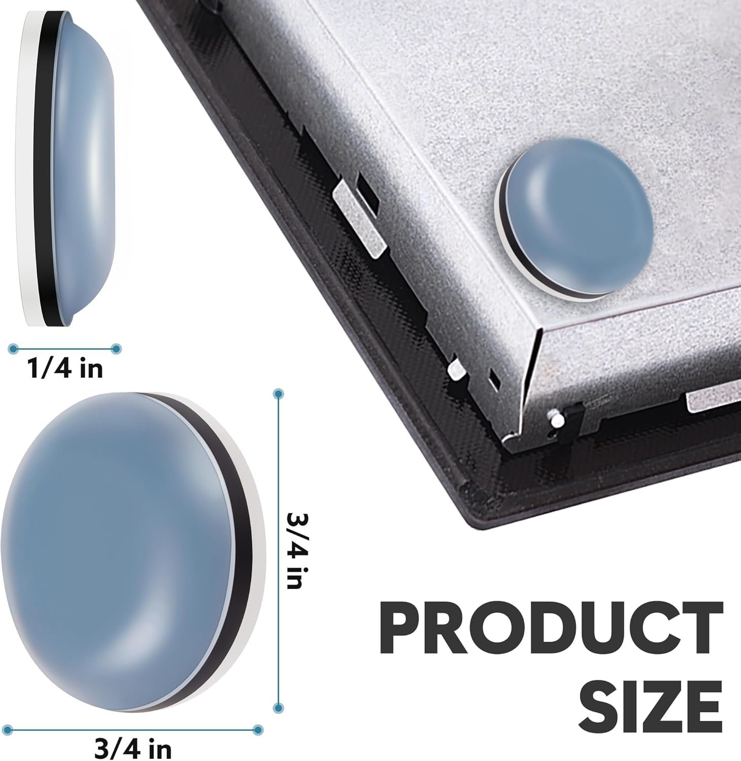 Appliance Sliders for Kitchen 24 PCS Self-Adhesive Small Kitchen Appliance Slider Hacks Easy to MovIing & Space Saving Must Have Gadgets Mixer Accessories for countertop 6 Appliance Sliders for Kitchen 24 PCS Self-Adhesive Small Kitchen Appliance Slider Hacks Easy to MovIing & Space Saving Must Have Gadgets Mixer Accessories for countertop - Image 6
