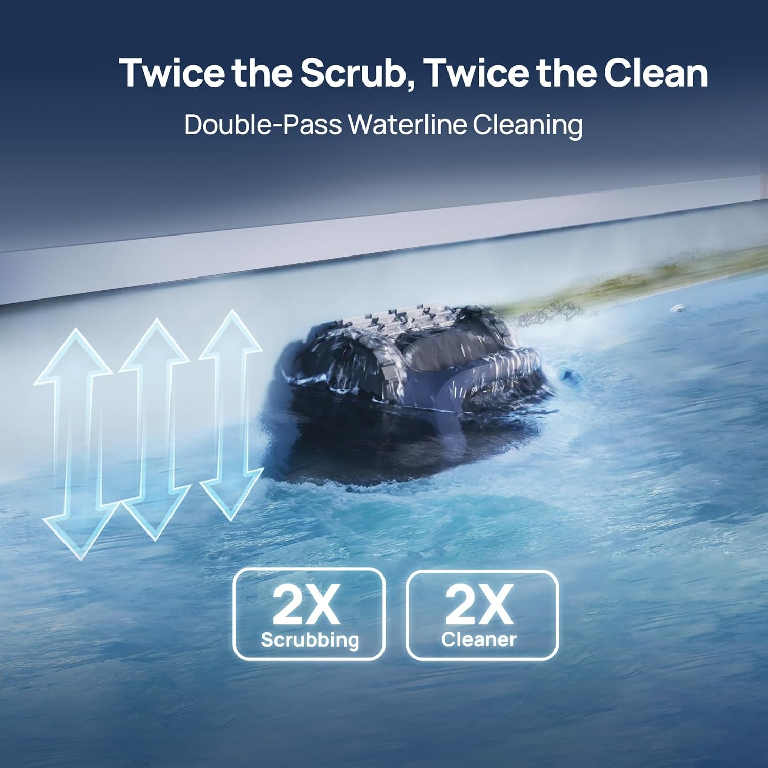 Beatbot AquaSense 2 Cordless Robotic Pool Vacuum Cleaner, Smart Surface Parking, Double-Pass Waterline Scrubbing, Cleans Floor, Walls, and Waterline, Above & In-Ground Pools up to 3,230 sq.ft - Blue 3 Beatbot AquaSense 2 Cordless Robotic Pool Vacuum Cleaner, Smart Surface Parking, Double-Pass Waterline Scrubbing, Cleans Floor, Walls, and Waterline, Above & In-Ground Pools up to 3,230 sq.ft - Blue - Image 3
