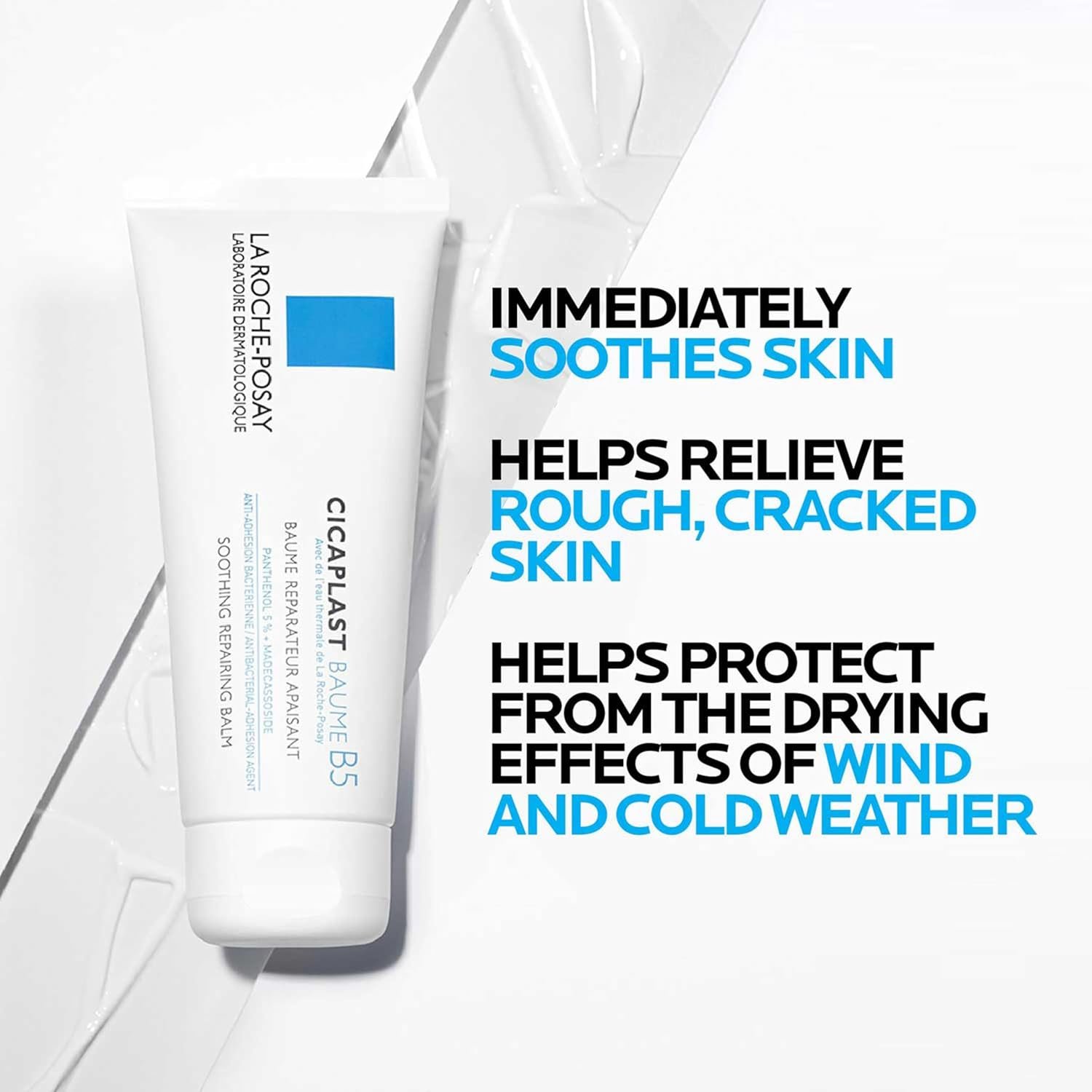 La Roche-Posay Cicaplast Balm B5 UV SPF 50, Vitamin B5 + Shea Butter + Tribioma + Madecassoside + Zinc Oxide Sunscreen, Post Treatment Skin Protectant With SPF, Multi-Purpose Cream For Dry Skin 4 La Roche-Posay Cicaplast Balm B5 UV SPF 50, Vitamin B5 + Shea Butter + Tribioma + Madecassoside + Zinc Oxide Sunscreen, Post Treatment Skin Protectant With SPF, Multi-Purpose Cream For Dry Skin - Image 4