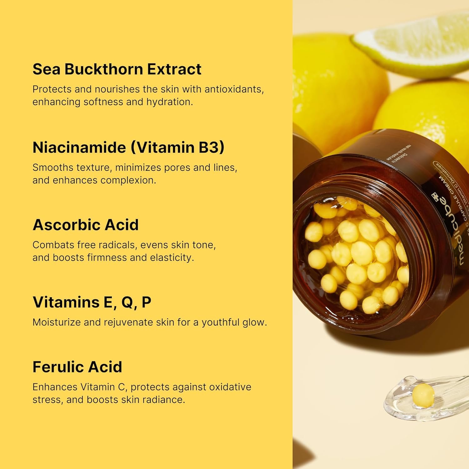 medicube Deep Vitamin C Golden Capsule Face Moisturizer - Liposome Capsules For Wrinkles, Skin Radiance - Transparent Gel for Glow Hydration - Korean Skin Care 1.94 oz 2 medicube Deep Vitamin C Golden Capsule Face Moisturizer - Liposome Capsules For Wrinkles, Skin Radiance - Transparent Gel for Glow Hydration - Korean Skin Care 1.94 oz - Image 2