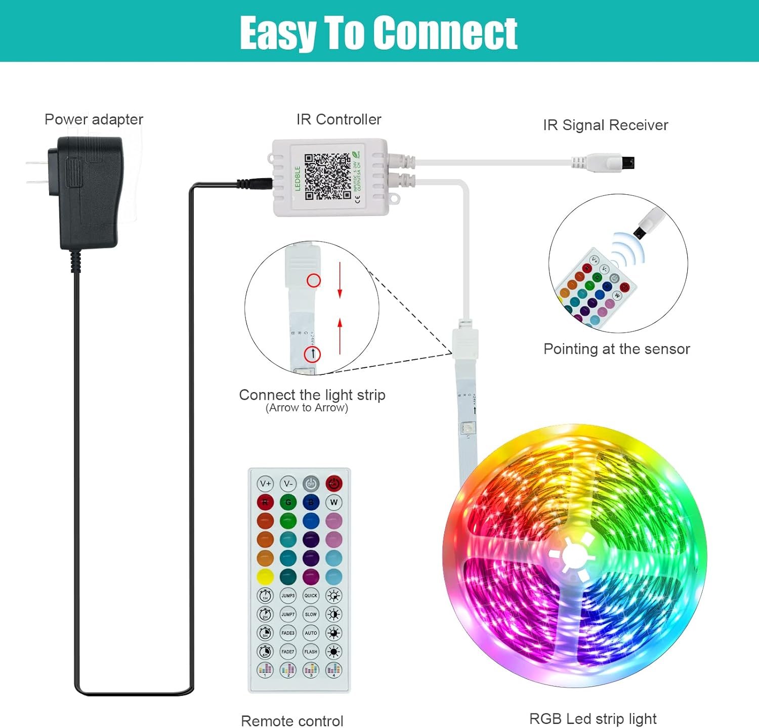 KEELIXIN 65.6ft LED Lights for Bedroom, Music Sync RGB LED Strip Lights with APP & Remote Control, Luces LED para Cuarto, Bluetooth LED Lights for Room, Home Decoration 8 KEELIXIN 65.6ft LED Lights for Bedroom, Music Sync RGB LED Strip Lights with APP & Remote Control, Luces LED para Cuarto, Bluetooth LED Lights for Room, Home Decoration - Image 8