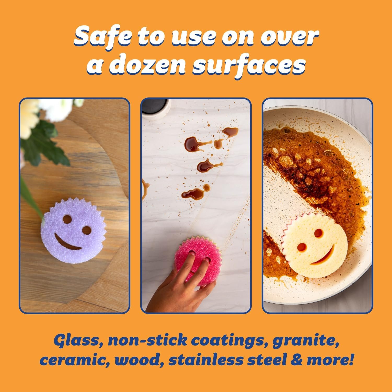 Scrub Daddy Scrub Mommy Sponges - Dish Scrubber + Non-Scratch Cleaning Sponges Kitchen, Bathroom + Multi-Surface Safe - Dual-Sided Dish Sponges for Scrubbing - Online Exclusive (3 Count) 6 Scrub Daddy Scrub Mommy Sponges - Dish Scrubber + Non-Scratch Cleaning Sponges Kitchen, Bathroom + Multi-Surface Safe - Dual-Sided Dish Sponges for Scrubbing - Online Exclusive (3 Count) - Image 6