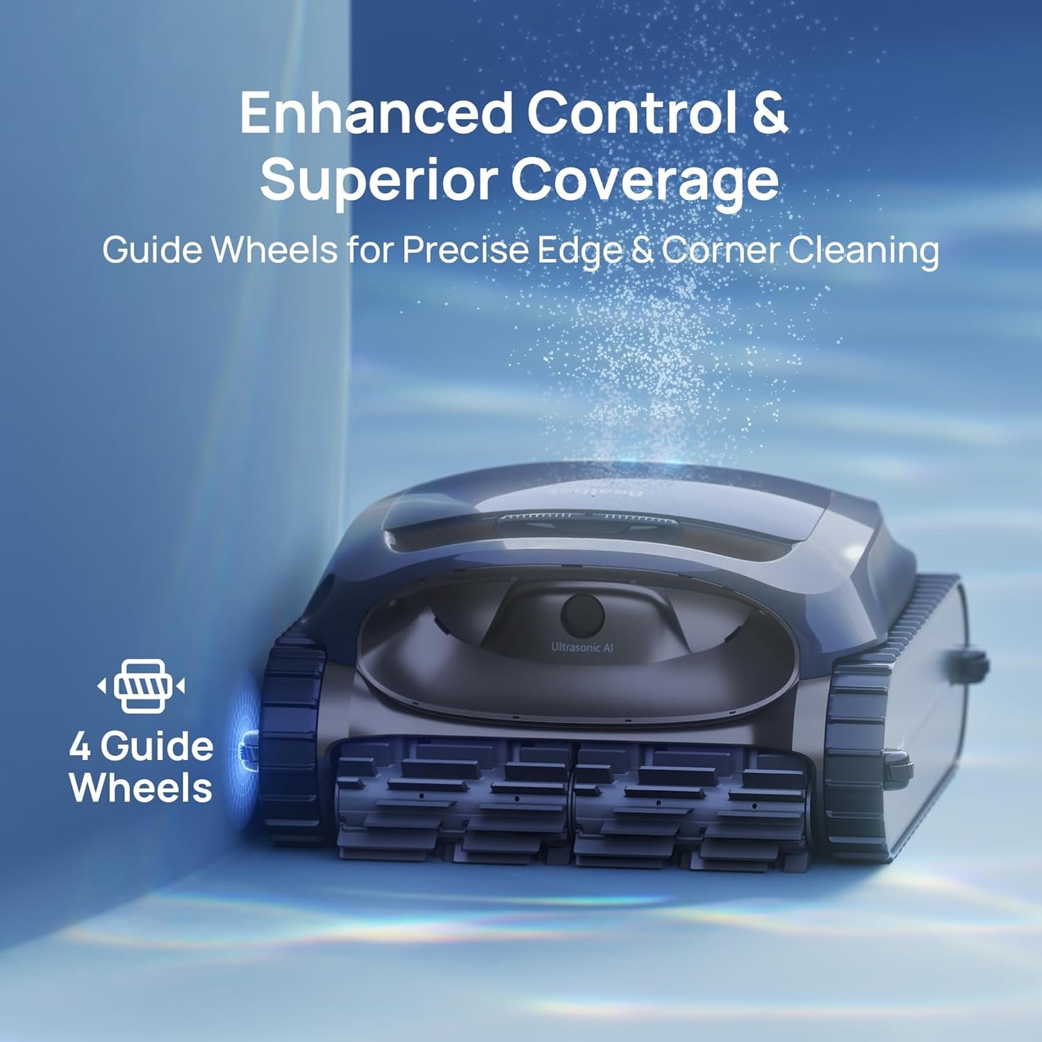 Beatbot AquaSense 2 Cordless Robotic Pool Vacuum Cleaner, Smart Surface Parking, Double-Pass Waterline Scrubbing, Cleans Floor, Walls, and Waterline, Above & In-Ground Pools up to 3,230 sq.ft - Blue 8 Beatbot AquaSense 2 Cordless Robotic Pool Vacuum Cleaner, Smart Surface Parking, Double-Pass Waterline Scrubbing, Cleans Floor, Walls, and Waterline, Above & In-Ground Pools up to 3,230 sq.ft - Blue - Image 8