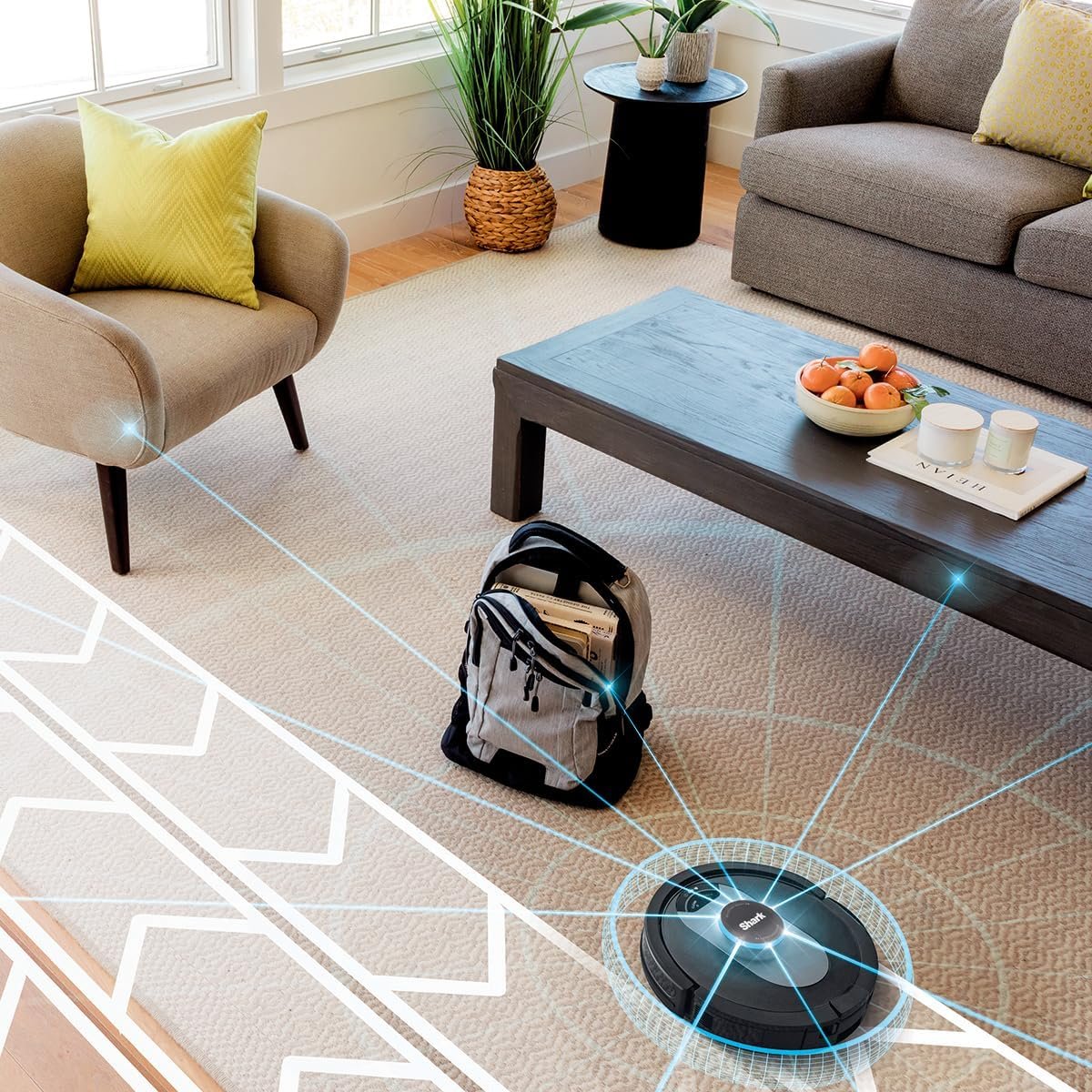 Shark UR2500SR AI Ultra Robot Vacuum, with Ultra Clean, Home Mapping, 30-Day Capacity Bagless Self Empty Base, Perfect for Pet Hair, WiFi, Compatible with Alexa, Black/Silver (Renewed) 4 Shark UR2500SR AI Ultra Robot Vacuum, with Ultra Clean, Home Mapping, 30-Day Capacity Bagless Self Empty Base, Perfect for Pet Hair, WiFi, Compatible with Alexa, Black/Silver (Renewed) - Image 4