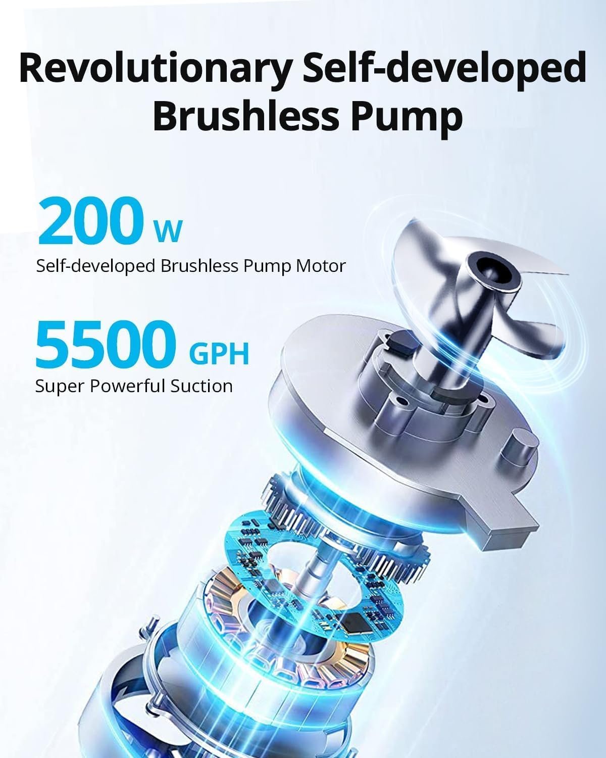 Beatbot AquaSense Cordless Robotic Pool Vacuum Cleaner - Intelligent Path Opimization, Cleans Floor, Walls, and Waterline - Suitable for Above & In-Ground Pools up to 2,260 sq.ft, Light Gray 5 Beatbot AquaSense Cordless Robotic Pool Vacuum Cleaner - Intelligent Path Opimization, Cleans Floor, Walls, and Waterline - Suitable for Above & In-Ground Pools up to 2,260 sq.ft, Light Gray - Image 5