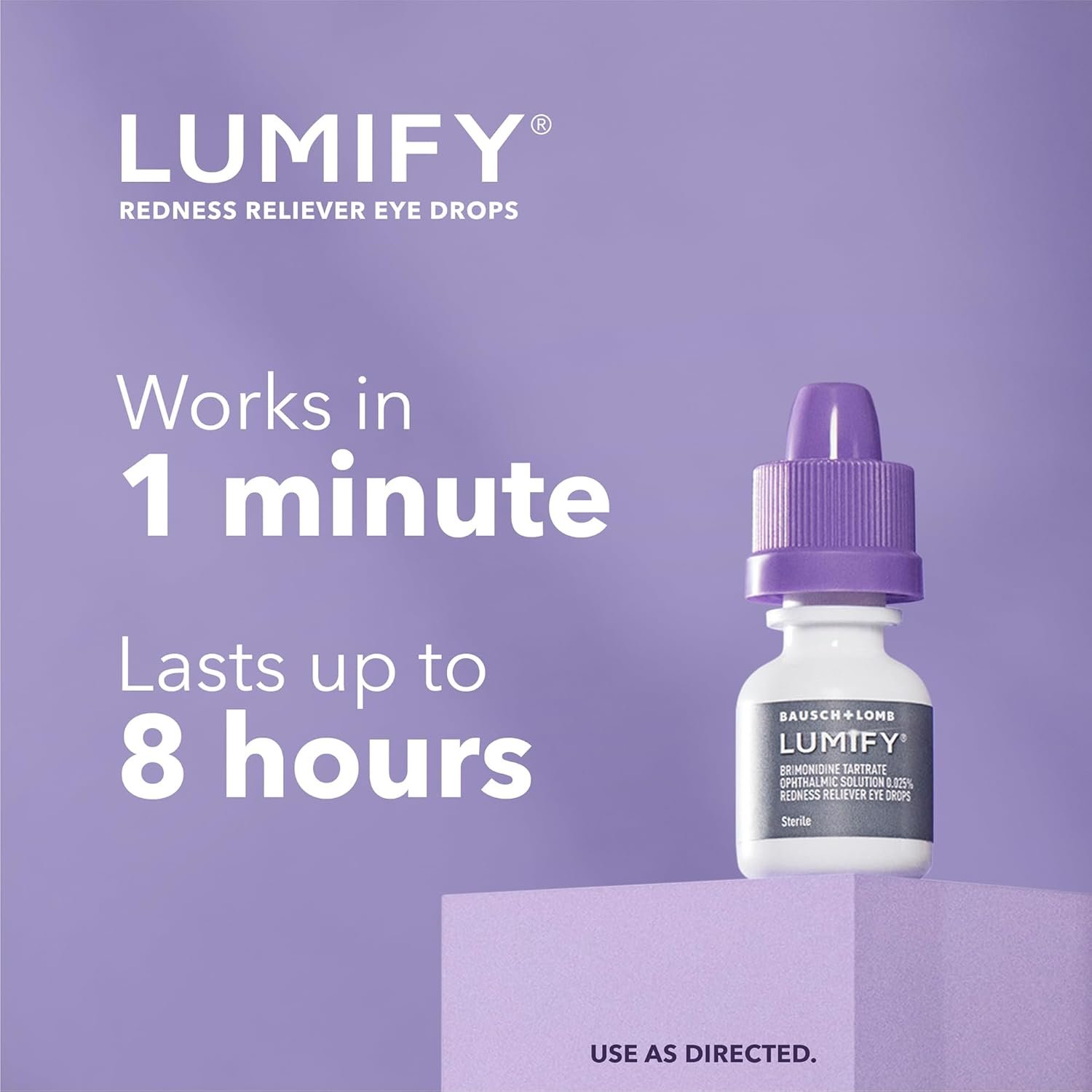 LUMIFY Redness Reliever Eye Drops, For Whiter & Brighter Looking Eyes, 0.08 Fl Oz (2.5 mL) 3 LUMIFY Redness Reliever Eye Drops, For Whiter & Brighter Looking Eyes, 0.08 Fl Oz (2.5 mL) - Image 3