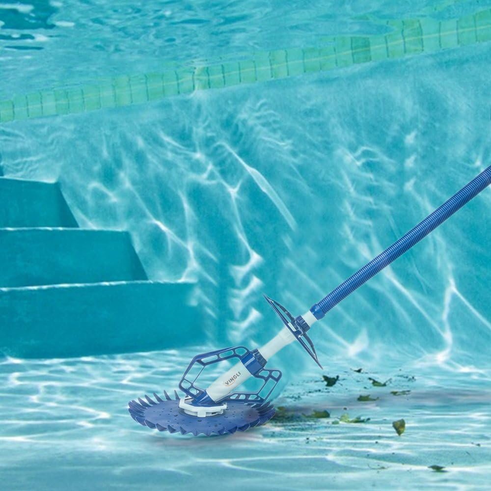 VINGLI Pool Vacuum Cleaner Automatic Sweeper Swimming Pool Creepy Crawler Vacuum with 33FT Hoses 3 VINGLI Pool Vacuum Cleaner Automatic Sweeper Swimming Pool Creepy Crawler Vacuum with 33FT Hoses - Image 3