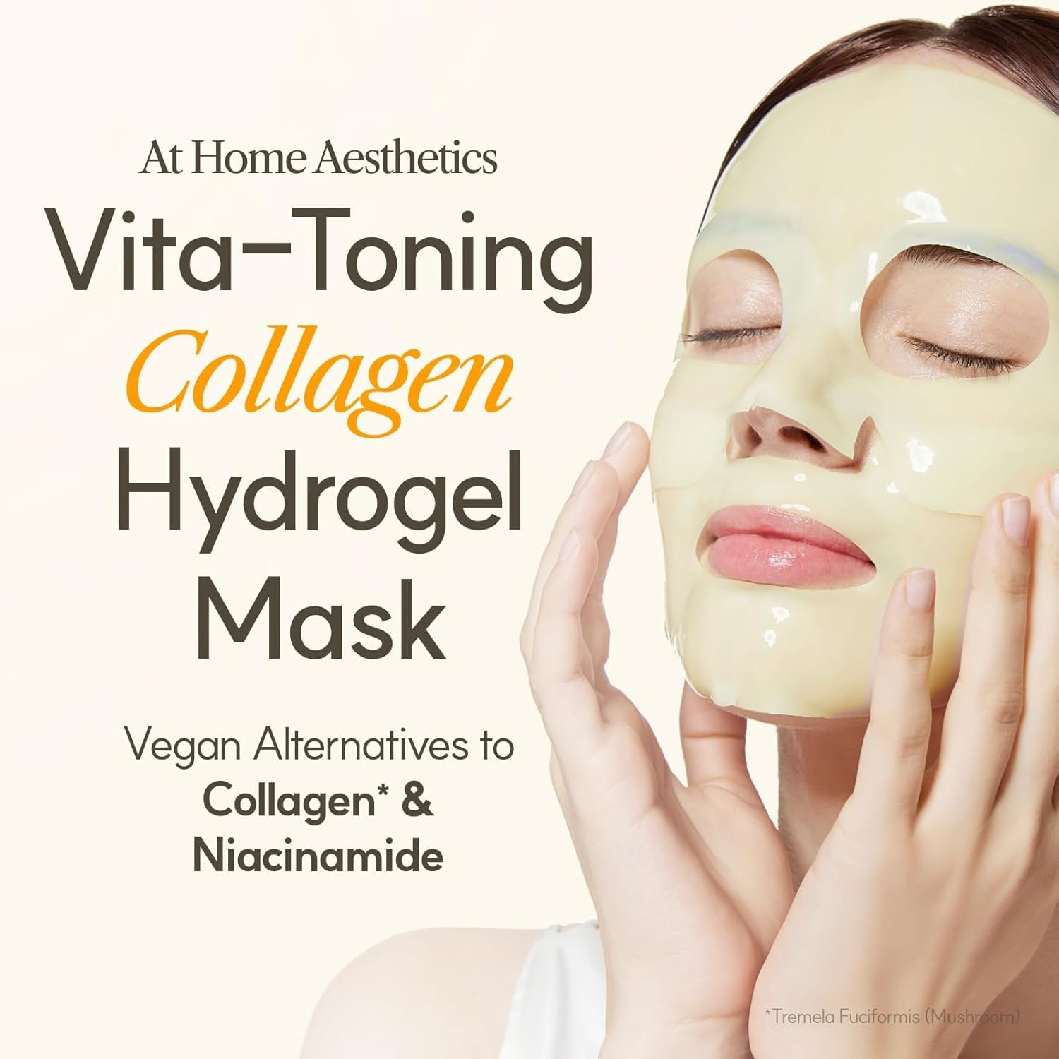 The Face Shop At Home Aesthetics Vegan Collagen Face Mask, Korean Glass Skin Care, Original & Vita-Toning Sheet Mask, Anti-aging Vitamin Hydrogel Face Sheet Mask for Firming, Elasticity, Moisturizing 3 The Face Shop At Home Aesthetics Vegan Collagen Face Mask, Korean Glass Skin Care, Original & Vita-Toning Sheet Mask, Anti-aging Vitamin Hydrogel Face Sheet Mask for Firming, Elasticity, Moisturizing - Image 3