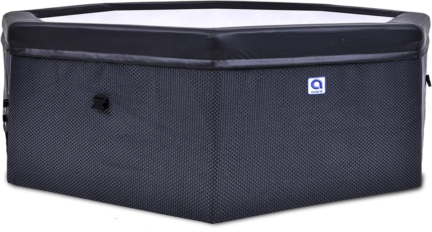 Jleisure Aegean Rigid Hot Tub Spa, Black 2 Jleisure Aegean Rigid Hot Tub Spa, Black - Image 2