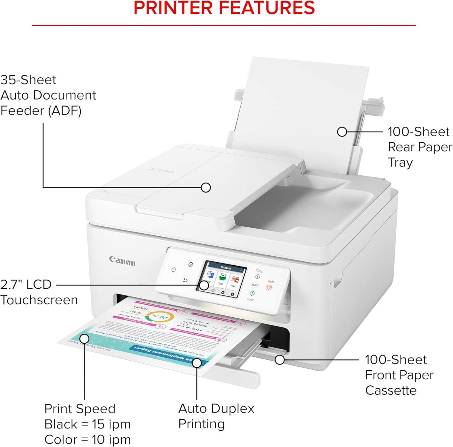 Canon PIXMA TR7820 – Wireless Home All-in-One Printer 4 Canon PIXMA TR7820 – Wireless Home All-in-One Printer - Image 4