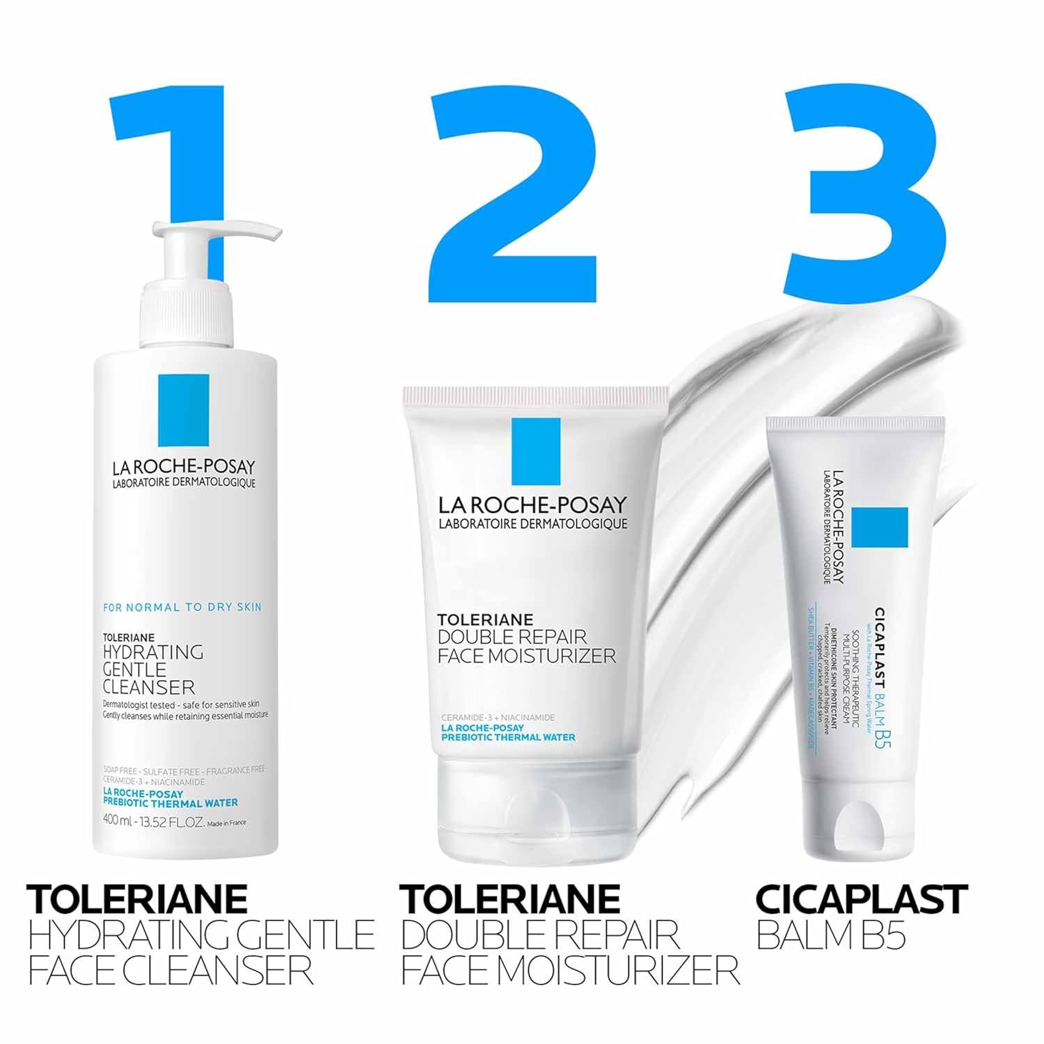 La Roche-Posay Cicaplast Balm B5 UV SPF 50, Vitamin B5 + Shea Butter + Tribioma + Madecassoside + Zinc Oxide Sunscreen, Post Treatment Skin Protectant With SPF, Multi-Purpose Cream For Dry Skin 8 La Roche-Posay Cicaplast Balm B5 UV SPF 50, Vitamin B5 + Shea Butter + Tribioma + Madecassoside + Zinc Oxide Sunscreen, Post Treatment Skin Protectant With SPF, Multi-Purpose Cream For Dry Skin - Image 8