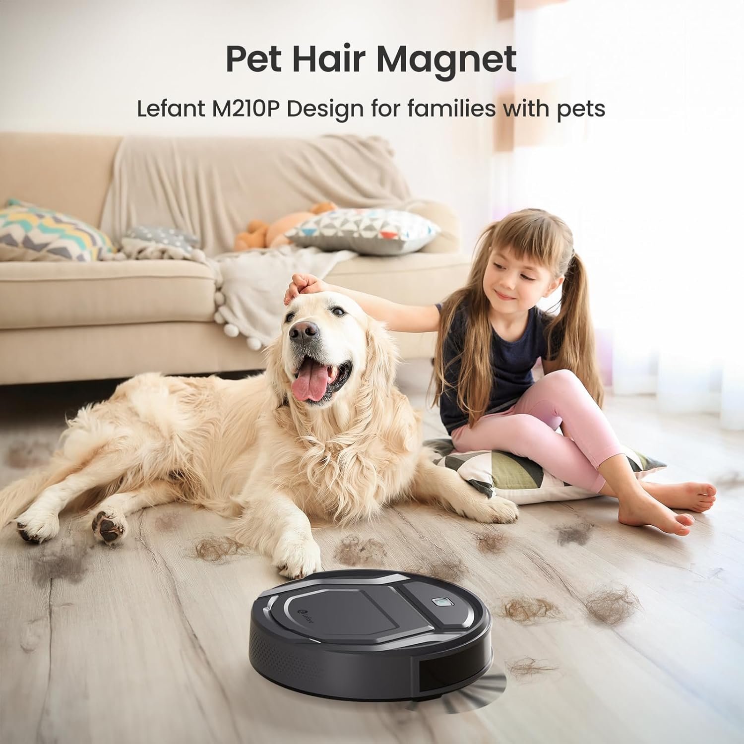 Lefant M210Pro Robot Vacuum Cleaner,Strong Suction,120 Mins Run Time,Wi-Fi Connected,Scheduled Cleaning,Compatible with Alexa,Slim Self-Charging Robotic Vacuum Cleaner for Home,Pet Hair,Hard Floors 2 Lefant M210Pro Robot Vacuum Cleaner,Strong Suction,120 Mins Run Time,Wi-Fi Connected,Scheduled Cleaning,Compatible with Alexa,Slim Self-Charging Robotic Vacuum Cleaner for Home,Pet Hair,Hard Floors - Image 2