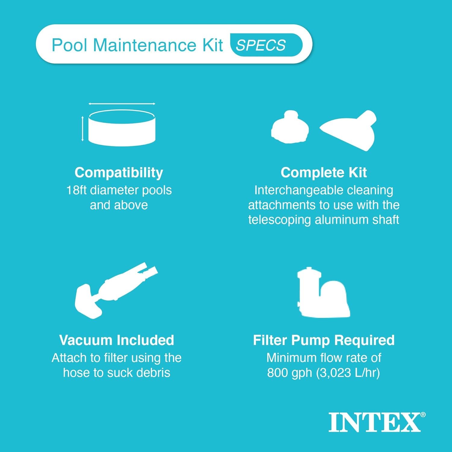 Intex 26373EH 32ft x 16ft x 52in Ultra XTR Frame Above Ground Rectangular Swimming Pool Set with Sand Filter Pump, Ladder, Cover, & Maintenance Kit 5 Intex 26373EH 32ft x 16ft x 52in Ultra XTR Frame Above Ground Rectangular Swimming Pool Set with Sand Filter Pump, Ladder, Cover, & Maintenance Kit - Image 5