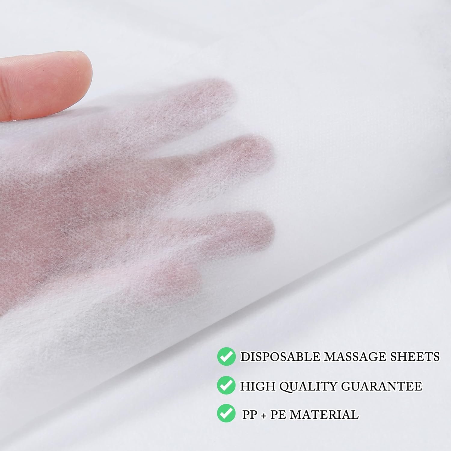 Disposable Bed Sheets 100 Pcs 31" x 71" Massage Table Sheets Non Woven Fabric SPA Bed Cover Breathable for Massage Beauty Tattoos(White) 6 Disposable Bed Sheets 100 Pcs 31" x 71" Massage Table Sheets Non Woven Fabric SPA Bed Cover Breathable for Massage Beauty Tattoos(White) - Image 6