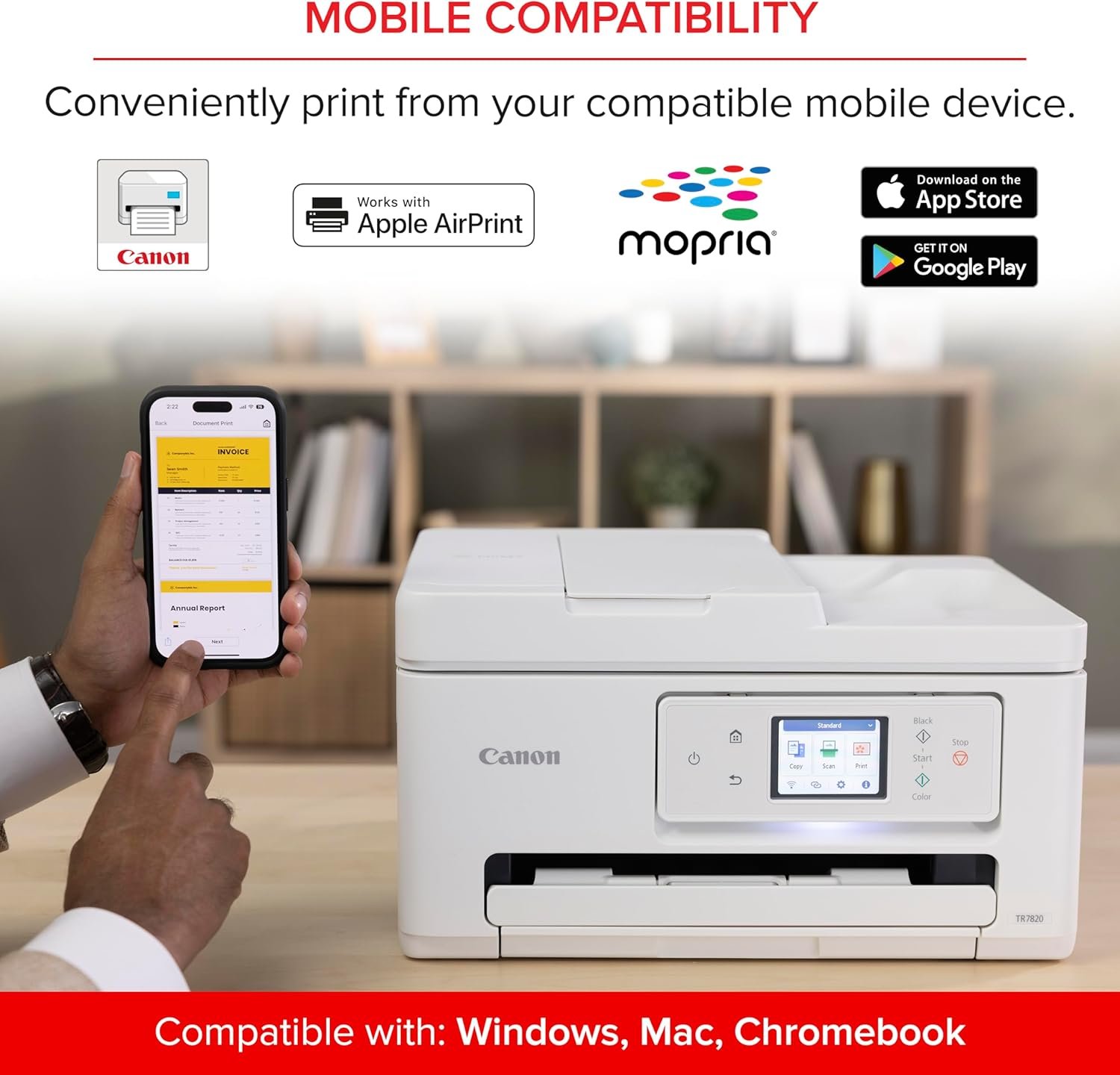 Canon PIXMA TR7820 – Wireless Home All-in-One Printer 5 Canon PIXMA TR7820 – Wireless Home All-in-One Printer - Image 5