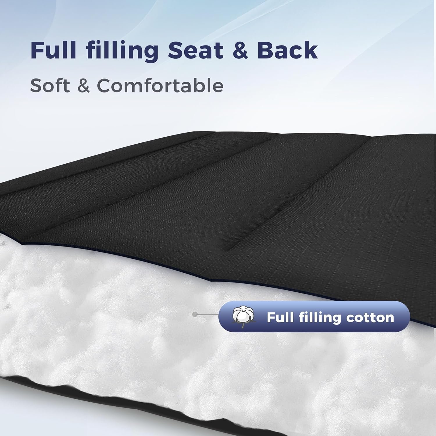MAISON ARTS Oversize XXL Padded Zero Gravity Lawn Chair Anti Gravity Lounge Chair Foldable Recliner 30" Wide Seat Outdoor Camp Chair for Poolside Backyard Beach, Support 400LBS, Blue 4 MAISON ARTS Oversize XXL Padded Zero Gravity Lawn Chair Anti Gravity Lounge Chair Foldable Recliner 30" Wide Seat Outdoor Camp Chair for Poolside Backyard Beach, Support 400LBS, Blue - Image 4