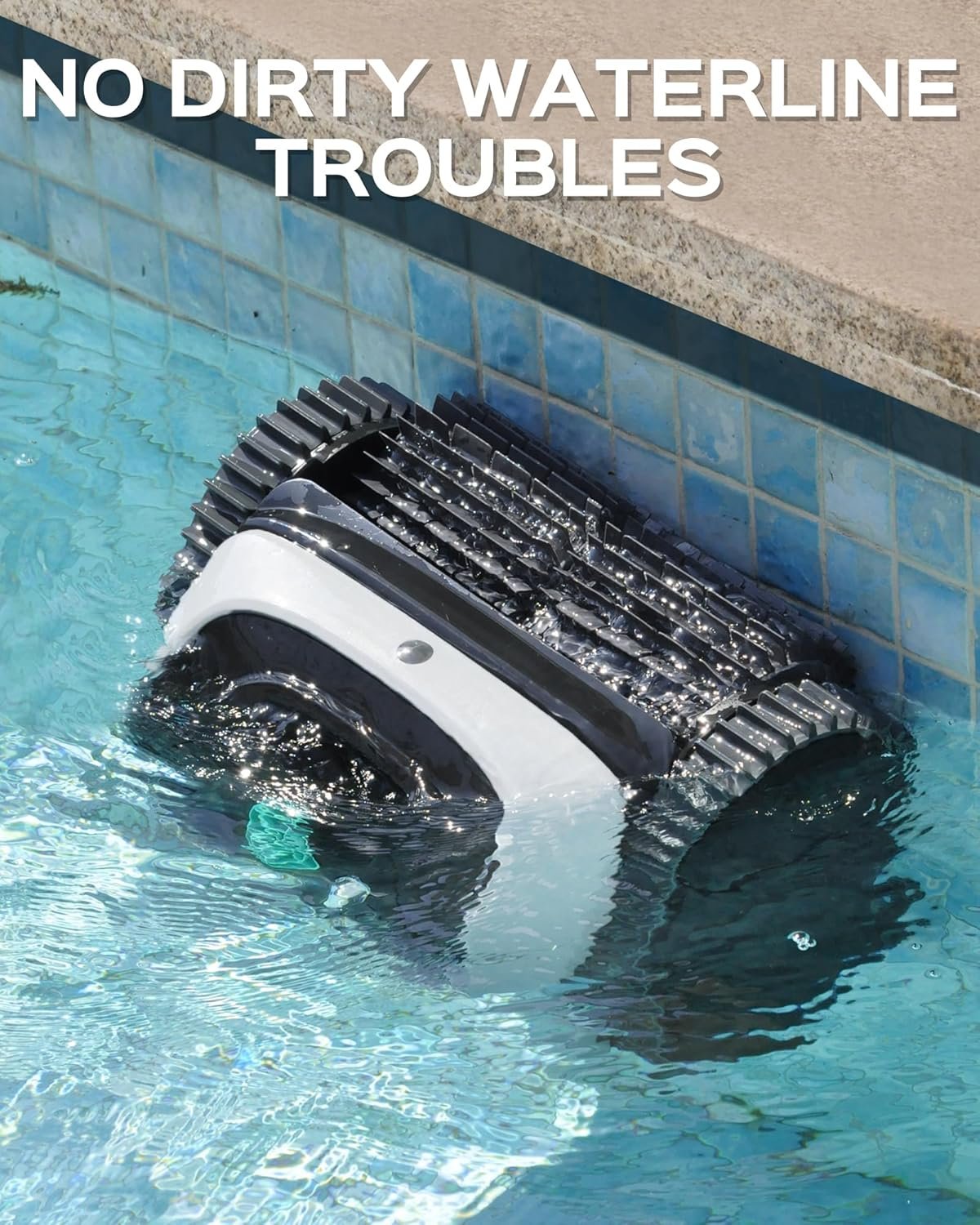WYBOT C1 Cordless Robotic Pool Cleaners, Powerful Suction, Wall Climb Pool Robot with Intelligent Route Planning, Lasts 150Mins, Ideal for In-Ground Pools Up to 1,614 Sq.ft 2 WYBOT C1 Cordless Robotic Pool Cleaners, Powerful Suction, Wall Climb Pool Robot with Intelligent Route Planning, Lasts 150Mins, Ideal for In-Ground Pools Up to 1,614 Sq.ft - Image 2