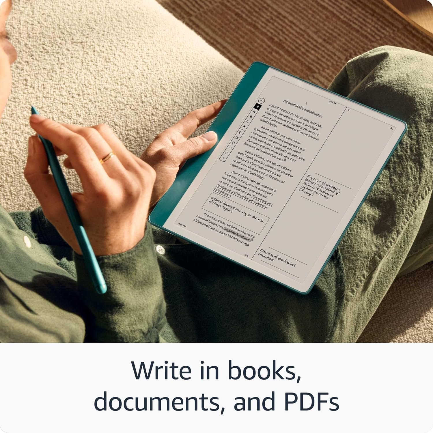 New Amazon Kindle Scribe (16GB) - Redesigned display with uniform borders. Now write directly on books and documents. With built-in notebook summarization. Includes Premium Pen - Tungsten 4 New Amazon Kindle Scribe (16GB) - Redesigned display with uniform borders. Now write directly on books and documents. With built-in notebook summarization. Includes Premium Pen - Tungsten - Image 4