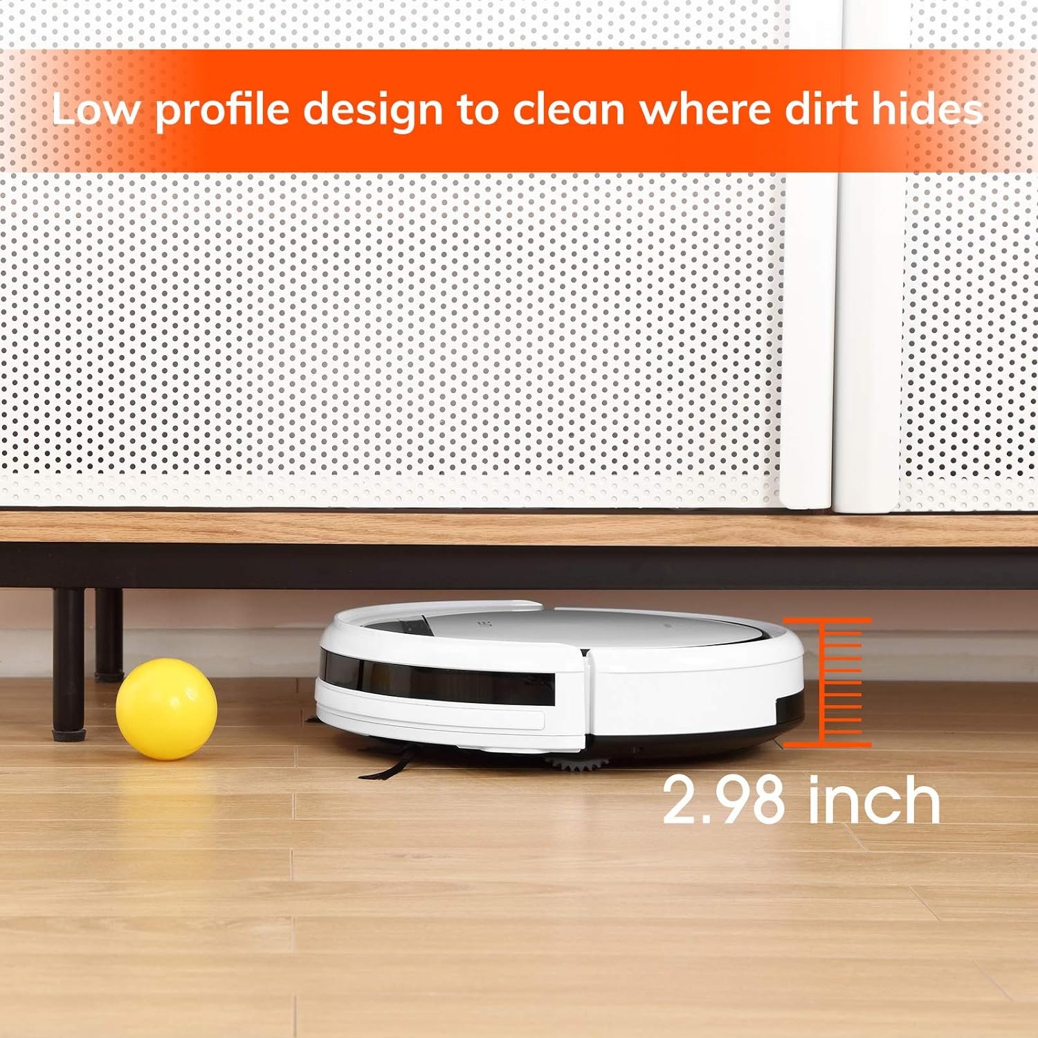 ILIFE V3s Pro Robot Vacuum Cleaner, Tangle-free Suction , Slim, Automatic Self-Charging Robotic Vacuum Cleaner, Daily Schedule Cleaning, Ideal For Pet Hair,Hard Floor and Low Pile Carpet,Pearl White 6 ILIFE V3s Pro Robot Vacuum Cleaner, Tangle-free Suction , Slim, Automatic Self-Charging Robotic Vacuum Cleaner, Daily Schedule Cleaning, Ideal For Pet Hair,Hard Floor and Low Pile Carpet,Pearl White - Image 6