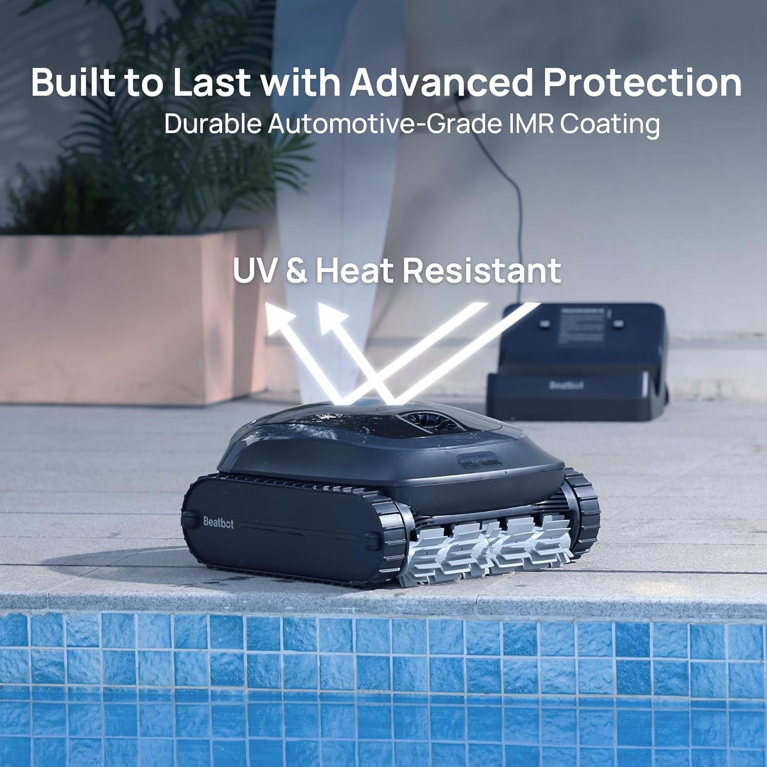 Beatbot AquaSense 2 Cordless Robotic Pool Vacuum Cleaner, Smart Surface Parking, Double-Pass Waterline Scrubbing, Cleans Floor, Walls, and Waterline, Above & In-Ground Pools up to 3,230 sq.ft - Blue 4 Beatbot AquaSense 2 Cordless Robotic Pool Vacuum Cleaner, Smart Surface Parking, Double-Pass Waterline Scrubbing, Cleans Floor, Walls, and Waterline, Above & In-Ground Pools up to 3,230 sq.ft - Blue - Image 4