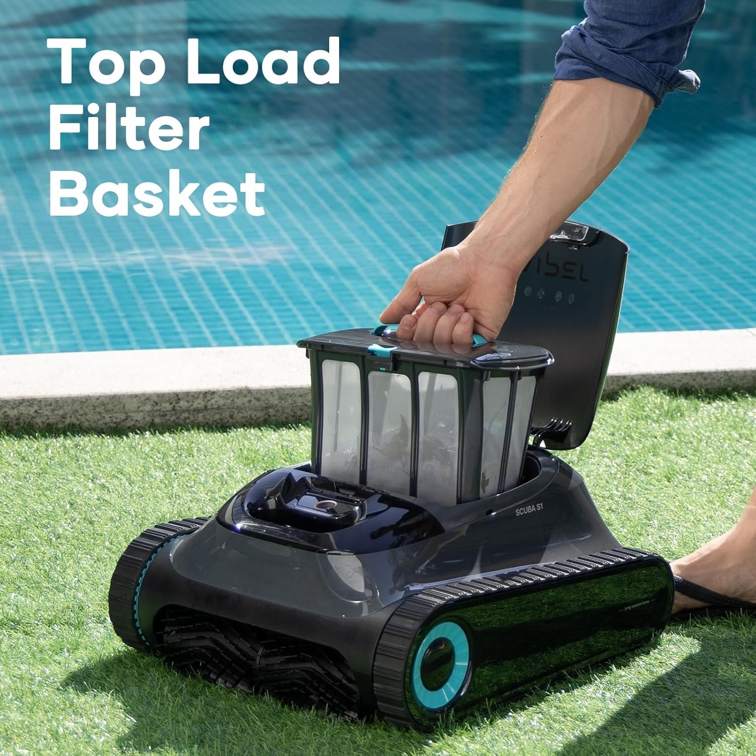 AIPER Scuba S1 Cordless Robotic Cleaner, Smart Navigation for Inground Pools up to 1,600 Sq.ft, Wall and Waterline Cleaning Vacuum 7 AIPER Scuba S1 Cordless Robotic Cleaner, Smart Navigation for Inground Pools up to 1,600 Sq.ft, Wall and Waterline Cleaning Vacuum - Image 7