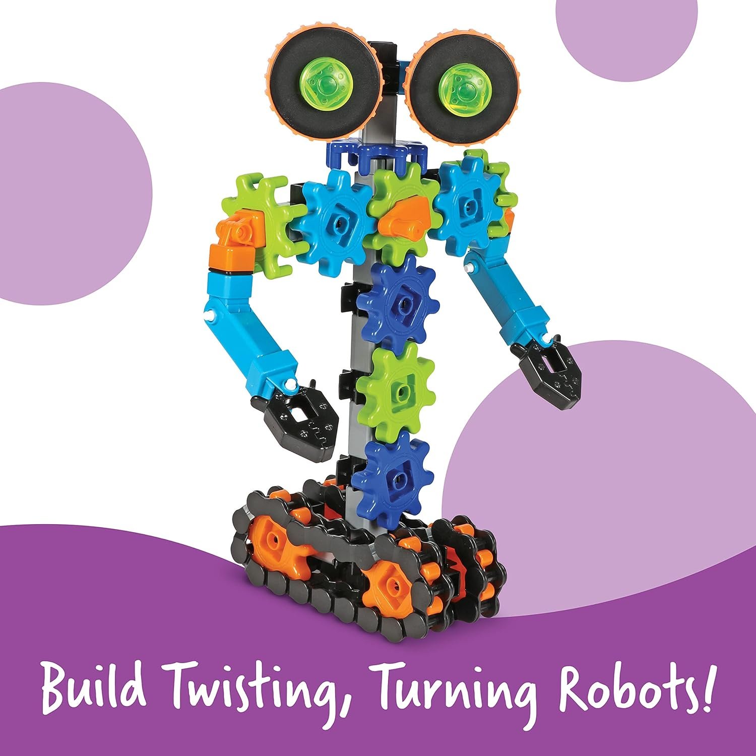 Learning Resources Gears! Gears! Gears! Robots in Motion Building Set - 116 Pieces, Ages 5+, Robot Toy, STEM Toys for Kids, Robots for Kids 2 Learning Resources Gears! Gears! Gears! Robots in Motion Building Set - 116 Pieces, Ages 5+, Robot Toy, STEM Toys for Kids, Robots for Kids - Image 2