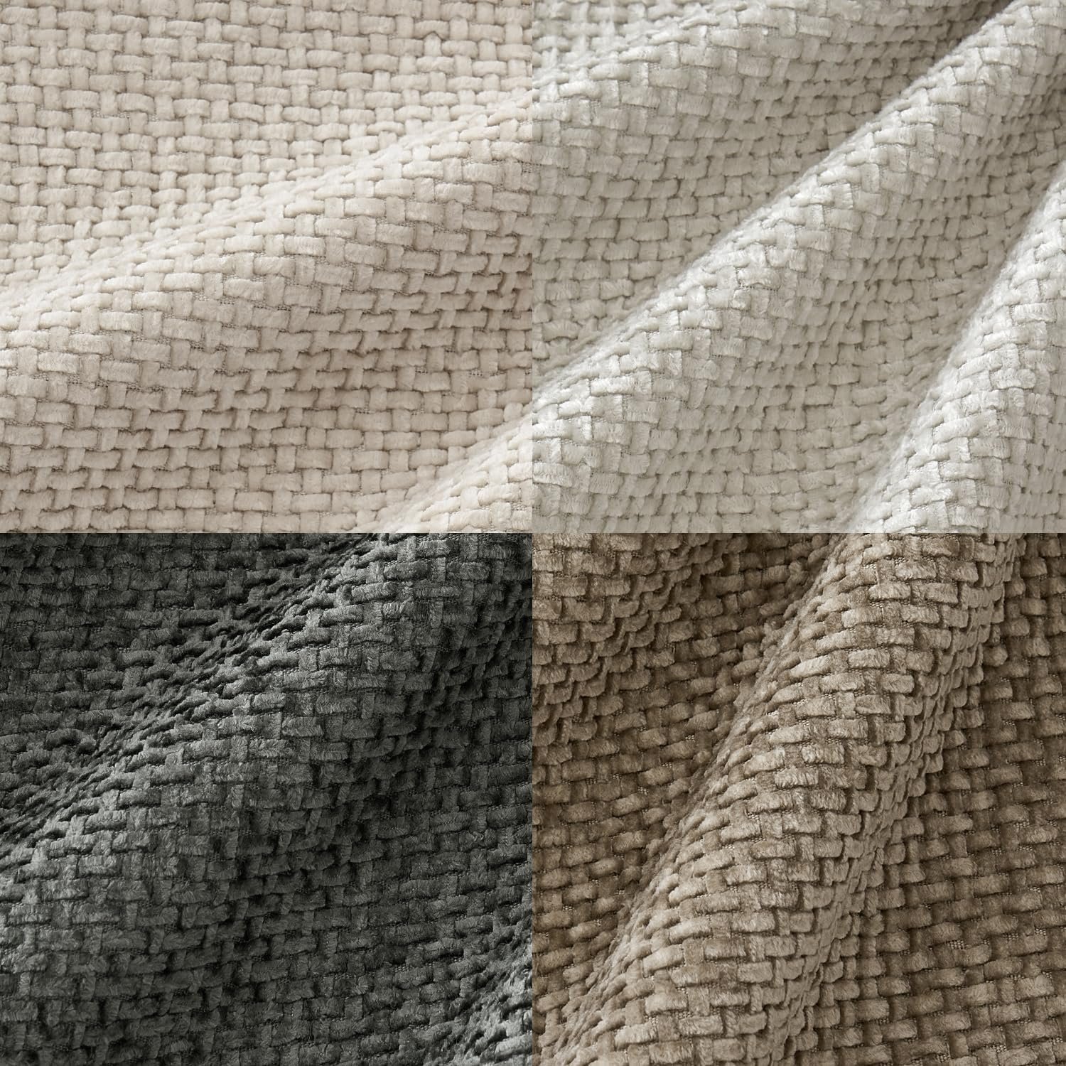 MIULEE Pack of 4 Couch Throw Pillow Covers 18x18 Inch Neutral Soft Decorative Chenille Pillow Covers Farmhouse Boho Cushion Covers for Mid Century Modern Home Decor Sofa Bedroom Living Room 2 MIULEE Pack of 4 Couch Throw Pillow Covers 18x18 Inch Neutral Soft Decorative Chenille Pillow Covers Farmhouse Boho Cushion Covers for Mid Century Modern Home Decor Sofa Bedroom Living Room - Image 2