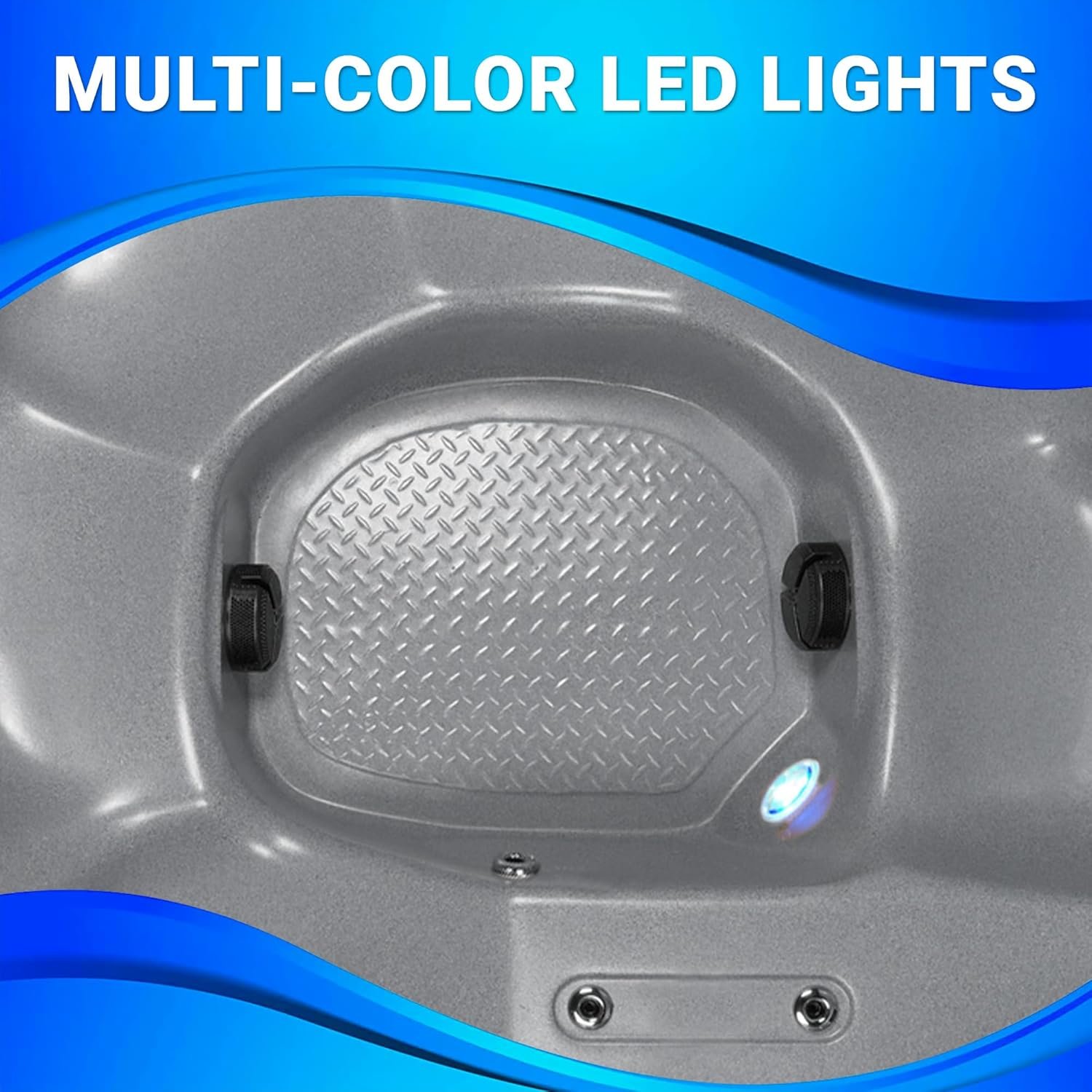 Inland 6 Person Indoor Outdoor Hot Tub, Plug & Play Spa, 24 Jets, LED Lighting System, Insulated Spa Cover, Made in USA, Aqualife by Strong Spas 8 Inland 6 Person Indoor Outdoor Hot Tub, Plug & Play Spa, 24 Jets, LED Lighting System, Insulated Spa Cover, Made in USA, Aqualife by Strong Spas - Image 8