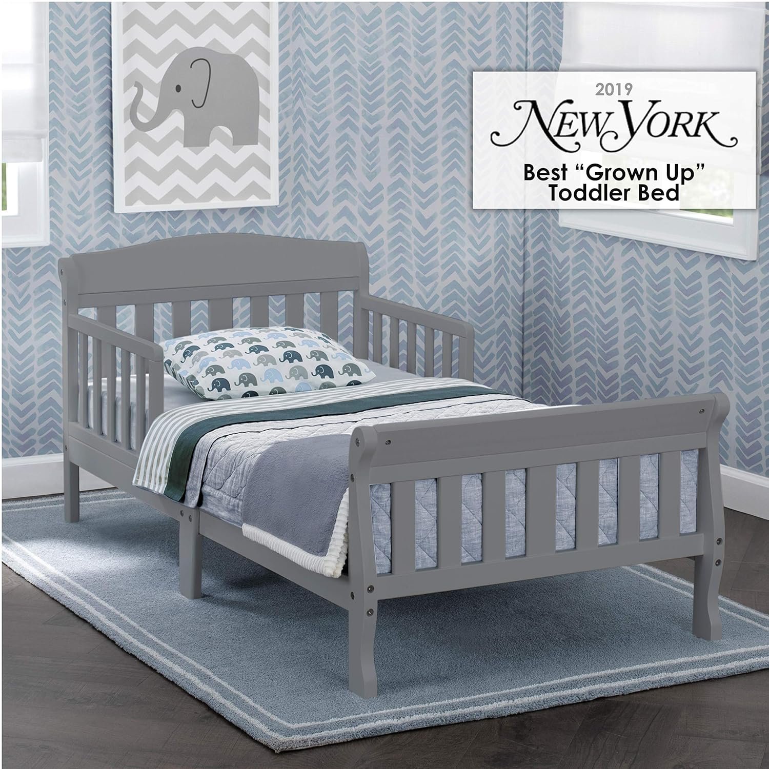 Delta Children Canton Toddler Bed, Greenguard Gold Certified, Grey 3 Delta Children Canton Toddler Bed, Greenguard Gold Certified, Grey - Image 3