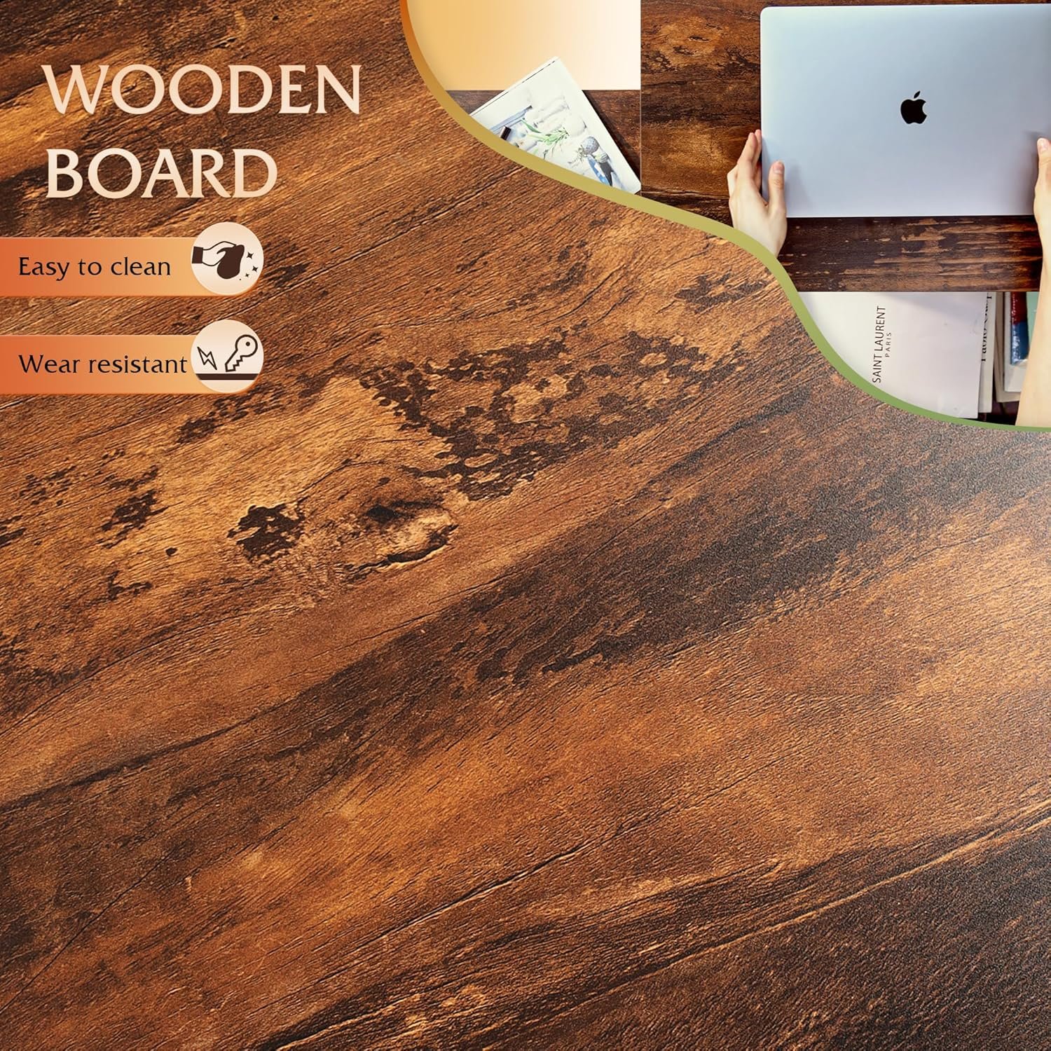 WLIVE Wood Lift Top Coffee Table with Hidden Compartment and Adjustable Storage Shelf, Lift Tabletop Dining Table for Home Living Room, Office, Rustic Oak 8 WLIVE Wood Lift Top Coffee Table with Hidden Compartment and Adjustable Storage Shelf, Lift Tabletop Dining Table for Home Living Room, Office, Rustic Oak - Image 8