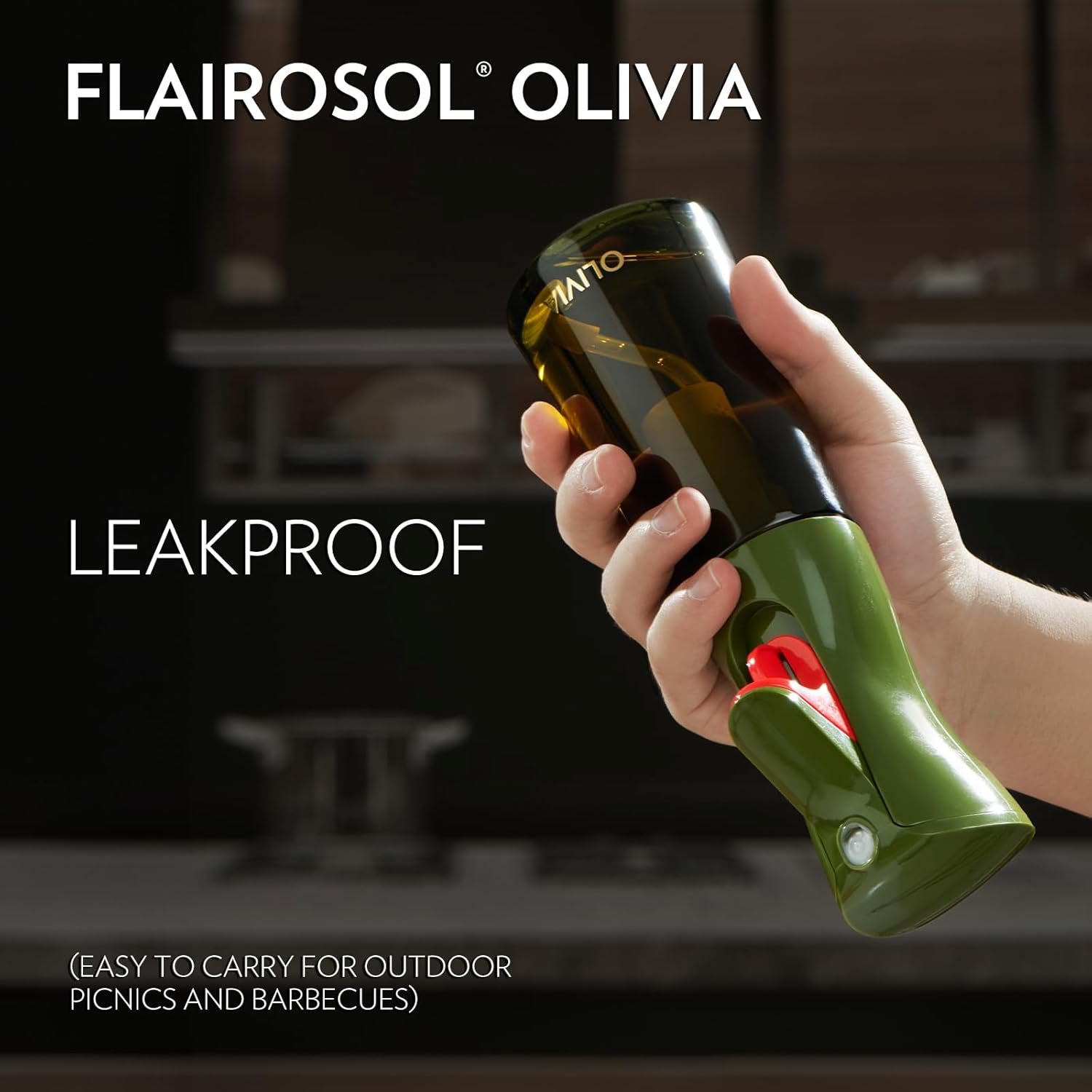 FLAIROSOL OLIVIA Oil Sprayer for Cooking, 200ml Glass Olive Oil Sprayer, Continuous Cooking Spray with Portion Control, Oil Dispenser for Kitchen, Air Fryer, Salad, BBQ (Green Bottle, Gold Print) 5 FLAIROSOL OLIVIA Oil Sprayer for Cooking, 200ml Glass Olive Oil Sprayer, Continuous Cooking Spray with Portion Control, Oil Dispenser for Kitchen, Air Fryer, Salad, BBQ (Green Bottle, Gold Print) - Image 5