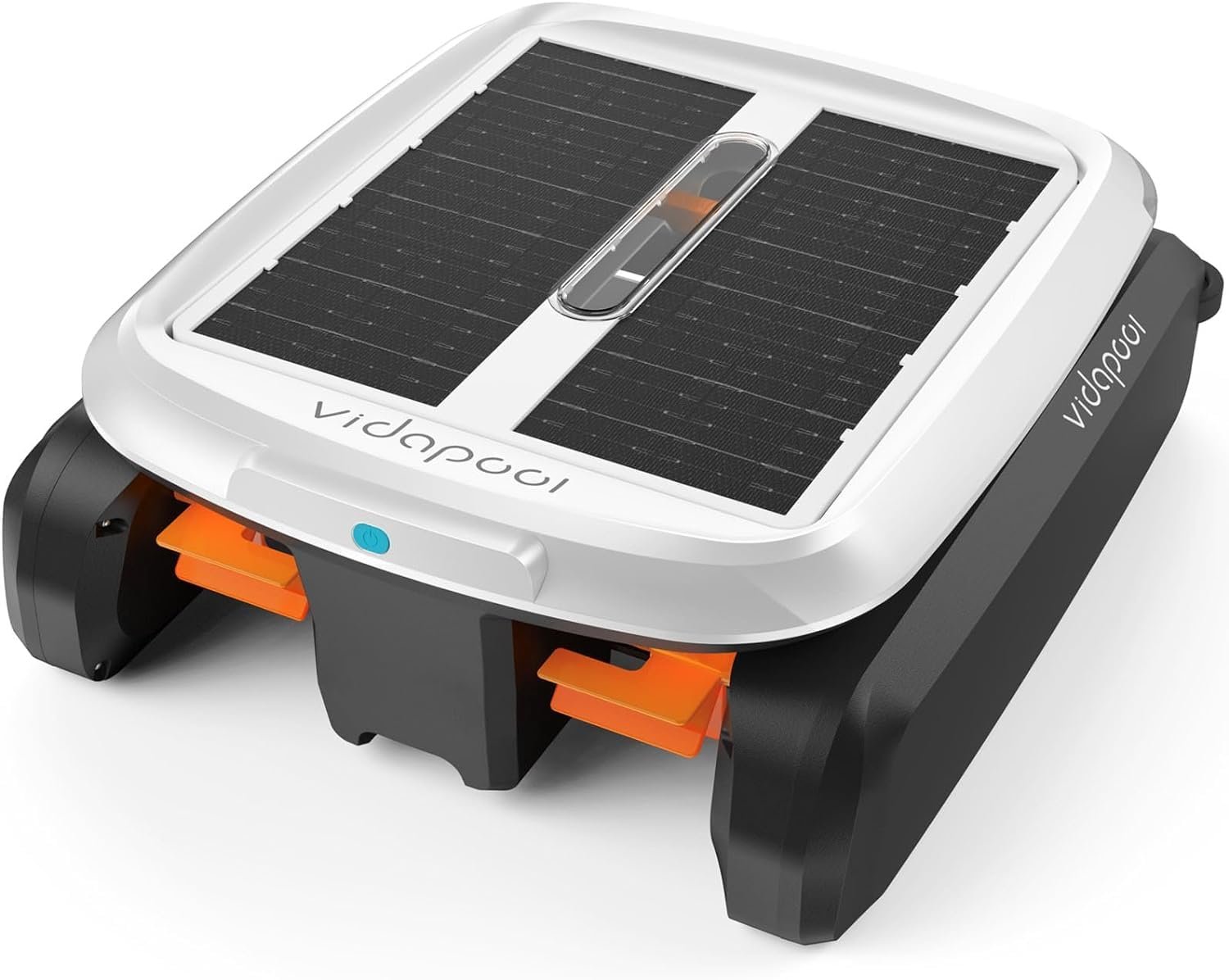 Solar Powered Automatic Robotic Pool Skimmer Cleaner,Solar Pool Surface Cleaner Dual Mode with Obstacle Avoidance Daytime & Overnight Continuous Cleaning Ideal for All Swimming Pool-White