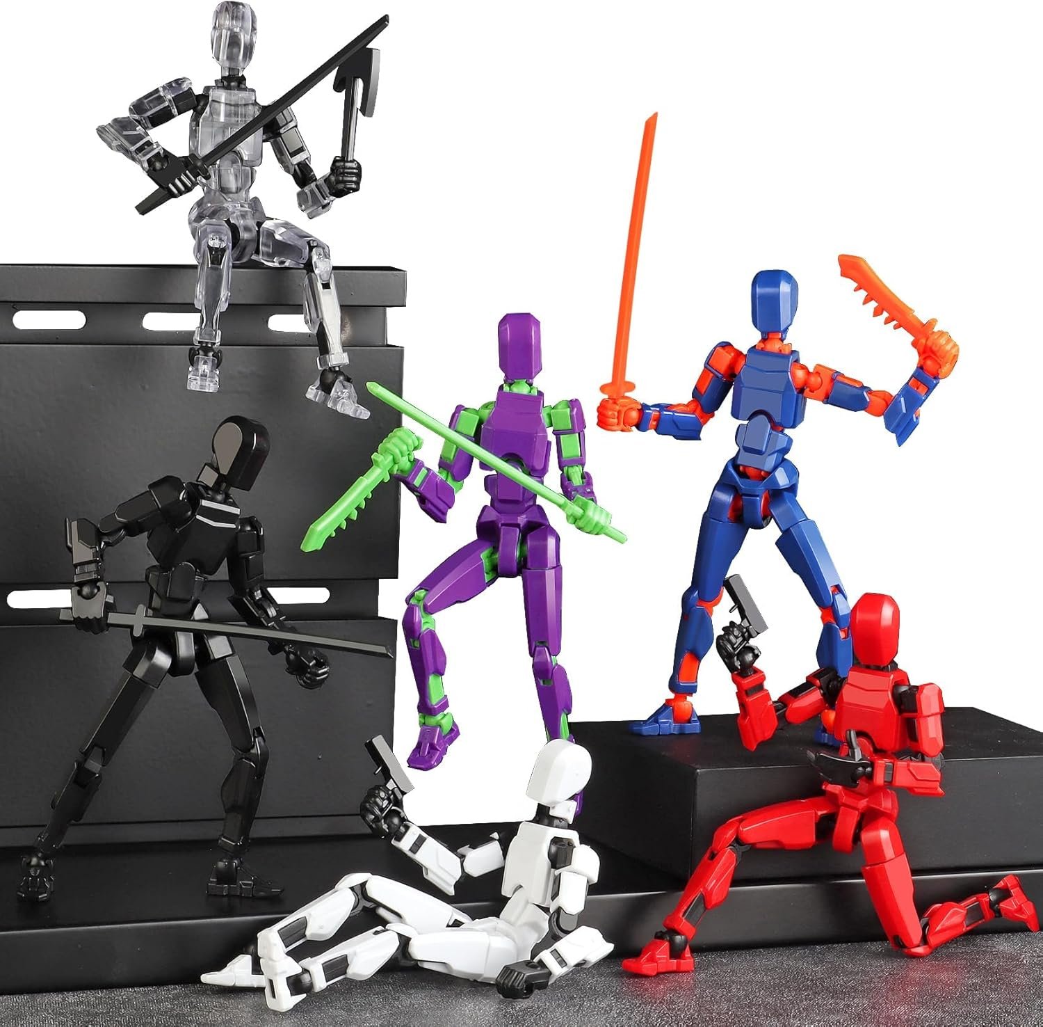 T13 Action Figure Set, 6PCS T 13 Robot Action Figure Titan 13 3D Printed Toys Articulated, for Modeling Enthusiasts Etc Birthday Gifts & Children's Day Gifts for Kids 5-8 Years Old(Assembly Required) 2 T13 Action Figure Set, 6PCS T 13 Robot Action Figure Titan 13 3D Printed Toys Articulated, for Modeling Enthusiasts Etc Birthday Gifts & Children's Day Gifts for Kids 5-8 Years Old(Assembly Required) - Image 2