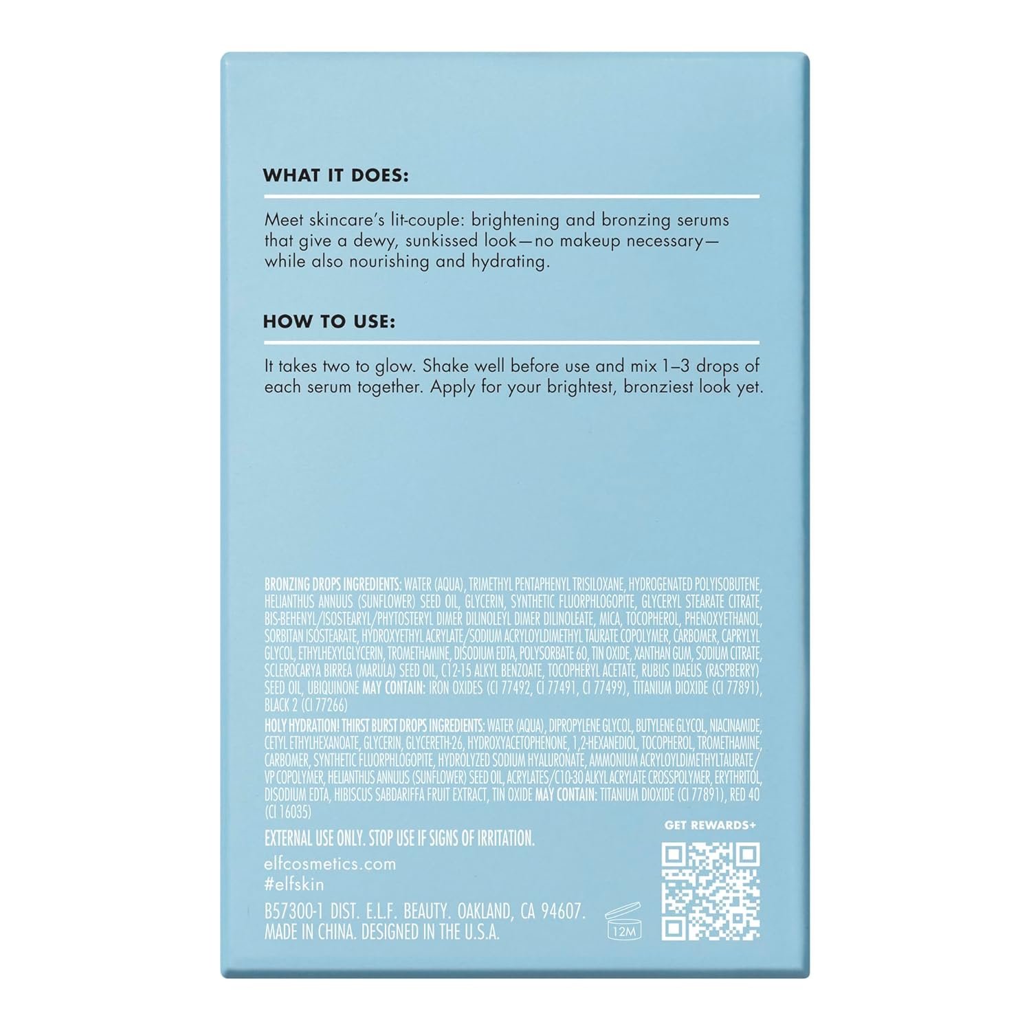 e.l.f. SKIN The Hottest Drops Duo, Holy Hydration! Thirst Burst Drops & Bronzing Drops Skincare Set, For A Dewy, Sun-Kissed Look, Vegan & Cruelty-Free 8 e.l.f. SKIN The Hottest Drops Duo, Holy Hydration! Thirst Burst Drops & Bronzing Drops Skincare Set, For A Dewy, Sun-Kissed Look, Vegan & Cruelty-Free - Image 8