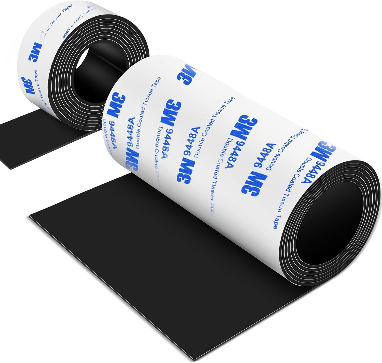 Non Slip Furniture Pads, 2 Rolls Rubber Furniture Pads Non Slip Pad, Anti Skid Pads for Furniture, Adhesive Rubber Tape for Any Furniture and Appliances 4x40 inch+1x40 inch