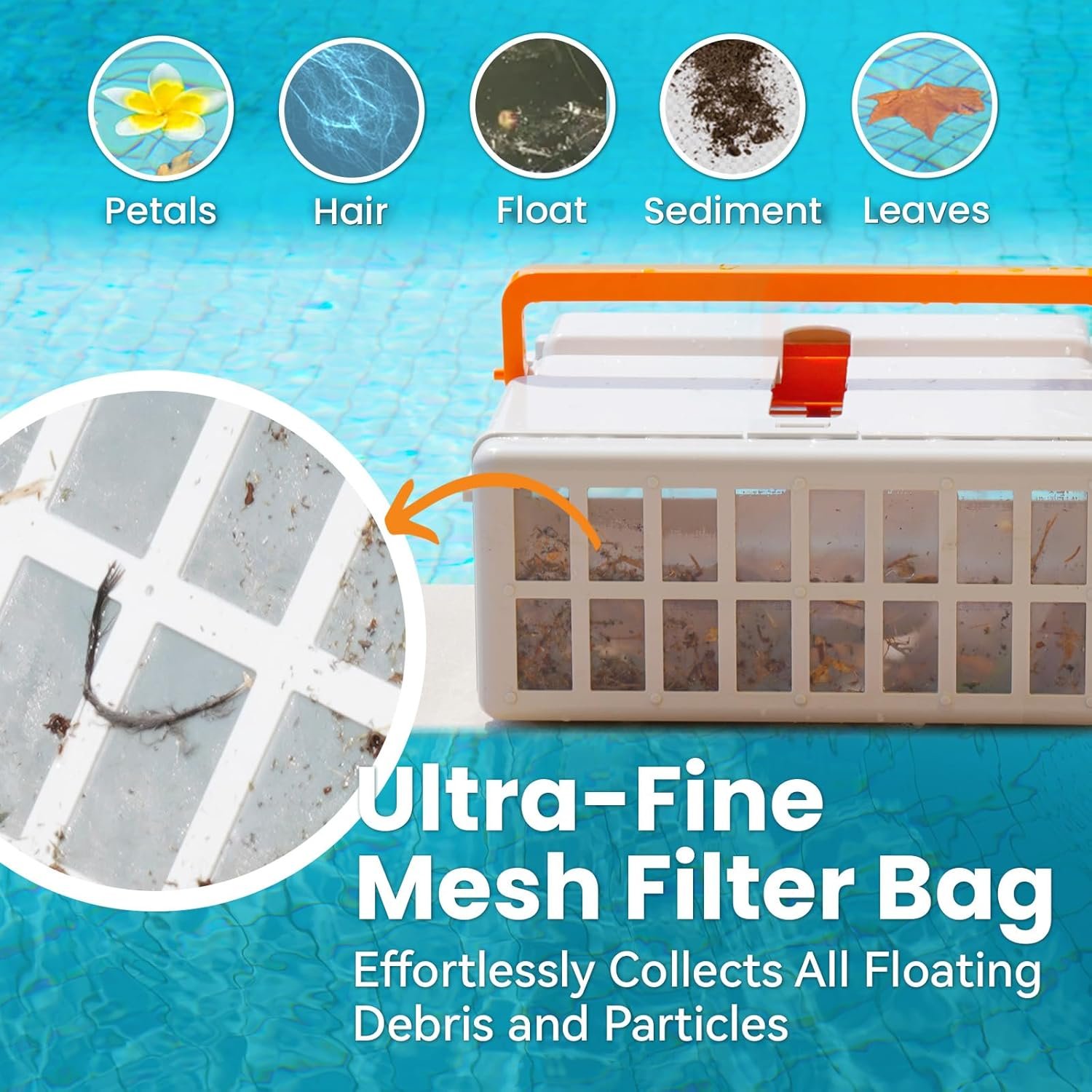 Solar Powered Automatic Robotic Pool Skimmer Cleaner,Solar Pool Surface Cleaner Dual Mode with Obstacle Avoidance Daytime & Overnight Continuous Cleaning Ideal for All Swimming Pool-White 4 Solar Powered Automatic Robotic Pool Skimmer Cleaner,Solar Pool Surface Cleaner Dual Mode with Obstacle Avoidance Daytime & Overnight Continuous Cleaning Ideal for All Swimming Pool-White - Image 4