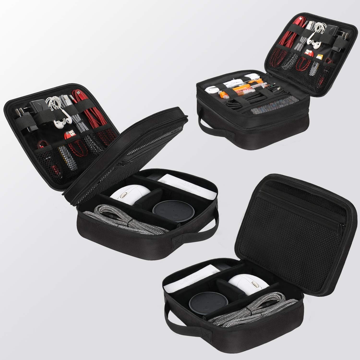 MATEIN Electronics Organizer Travel Case, Water Resistant Cable Organizer Bag for Travel Essentials, Tech Gifts for Men, Storage Bag as Accessories for Phone, Cord, Tablet, Black 3 MATEIN Electronics Organizer Travel Case, Water Resistant Cable Organizer Bag for Travel Essentials, Tech Gifts for Men, Storage Bag as Accessories for Phone, Cord, Tablet, Black - Image 3