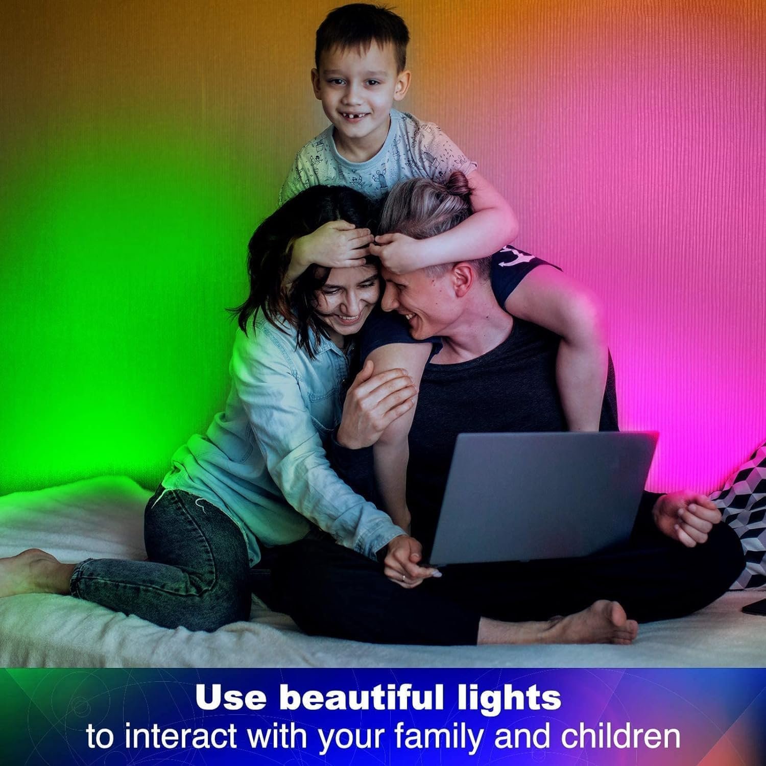 dalattin Led Lights for Bedroom 130ft(2 Rolls of 65.6ft), Led Lights with Remote&App Control, Color Changing Led Lights for Room, RGB Led Strip Lights Music Sync, Easter Home Decor, 24V Power Supply 6 dalattin Led Lights for Bedroom 130ft(2 Rolls of 65.6ft), Led Lights with Remote&App Control, Color Changing Led Lights for Room, RGB Led Strip Lights Music Sync, Easter Home Decor, 24V Power Supply - Image 6