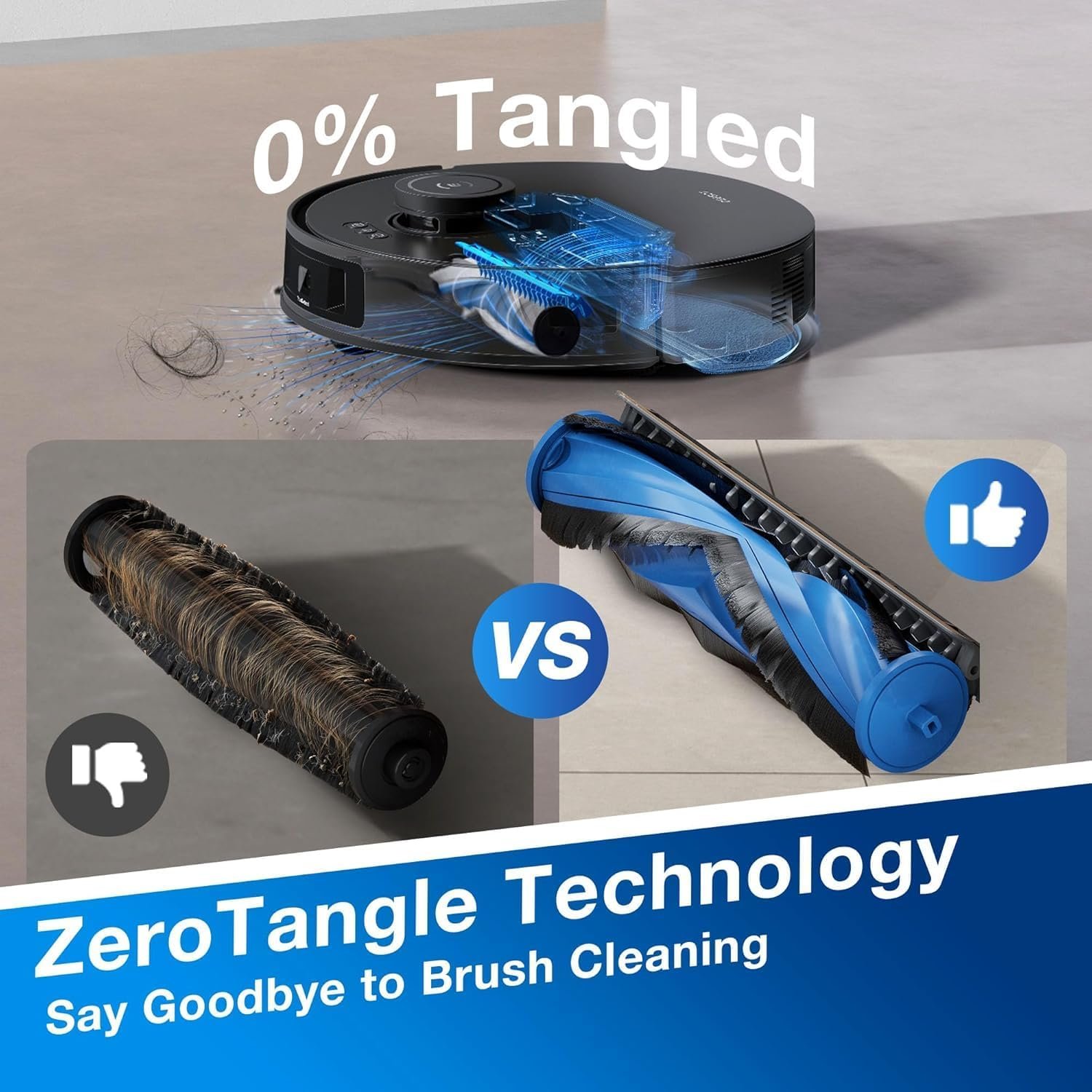 ECOVACS DEEBOT N20 Robot Vacuum Cleaner and Mop,8000Pa Strong Suction, ZeroTangle Brush, 300 Minutes Runtime,TrueMapping Intelligent Path Planning 2 ECOVACS DEEBOT N20 Robot Vacuum Cleaner and Mop,8000Pa Strong Suction, ZeroTangle Brush, 300 Minutes Runtime,TrueMapping Intelligent Path Planning - Image 2
