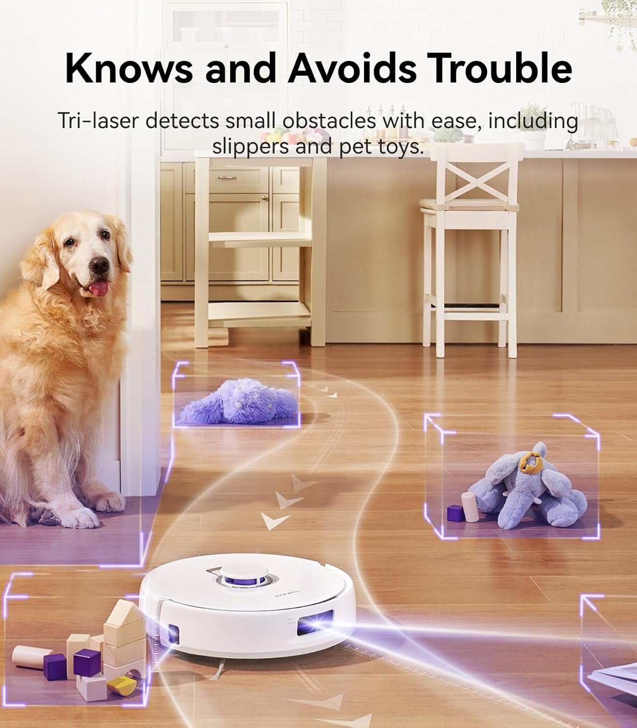 NARWAL Freo X Plus Robot Vacuum and Mop, 7-Week Dust Storage, Zero Tangles, 7800Pa Suction, Mopping, Tri-Laser Obstacle Avoidance, LiDAR Navigation, Multi-Floor Mapping, Works with Alexa, App Control 7 NARWAL Freo X Plus Robot Vacuum and Mop, 7-Week Dust Storage, Zero Tangles, 7800Pa Suction, Mopping, Tri-Laser Obstacle Avoidance, LiDAR Navigation, Multi-Floor Mapping, Works with Alexa, App Control - Image 7