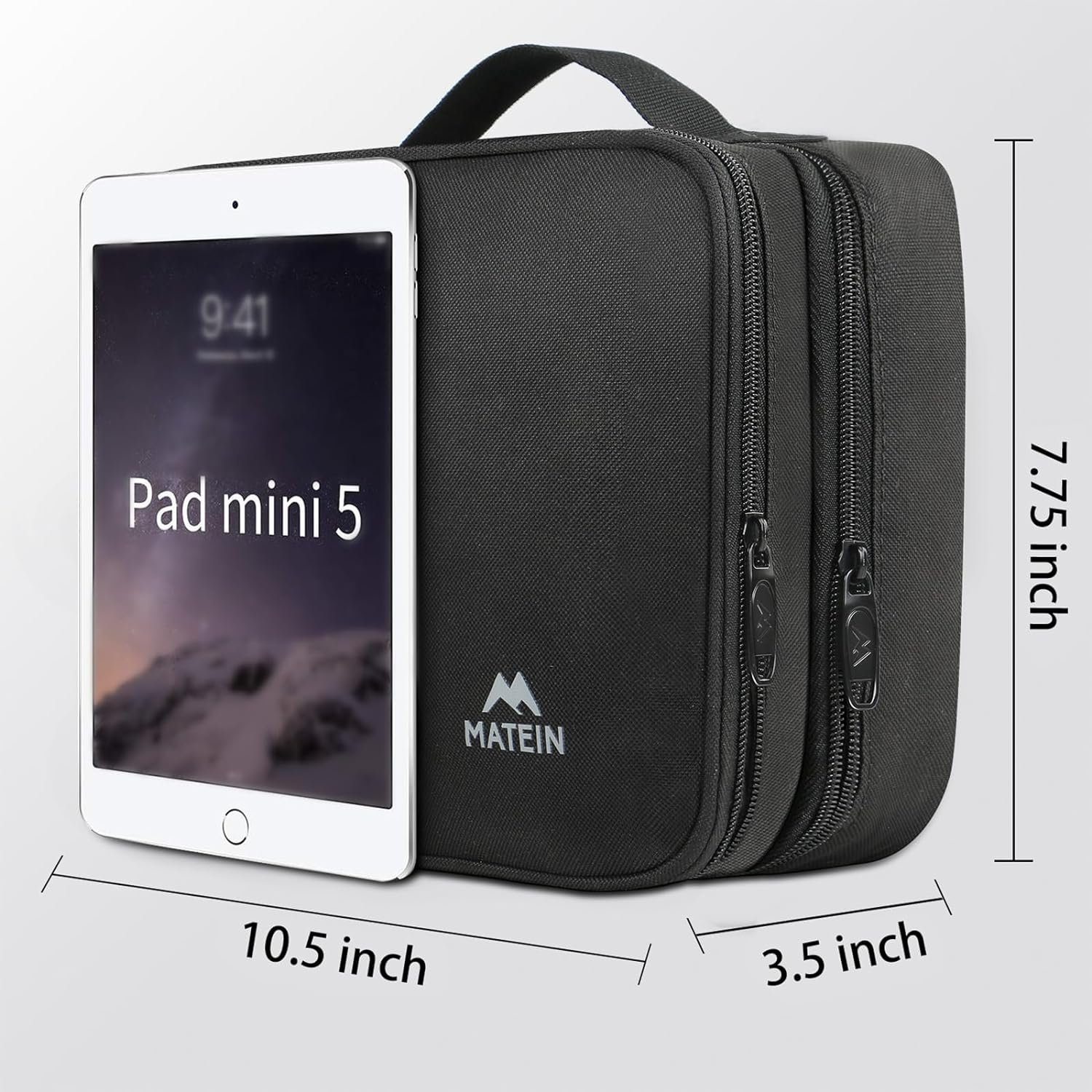 MATEIN Electronics Organizer Travel Case, Water Resistant Cable Organizer Bag for Travel Essentials, Tech Gifts for Men, Storage Bag as Accessories for Phone, Cord, Tablet, Black 6 MATEIN Electronics Organizer Travel Case, Water Resistant Cable Organizer Bag for Travel Essentials, Tech Gifts for Men, Storage Bag as Accessories for Phone, Cord, Tablet, Black - Image 6