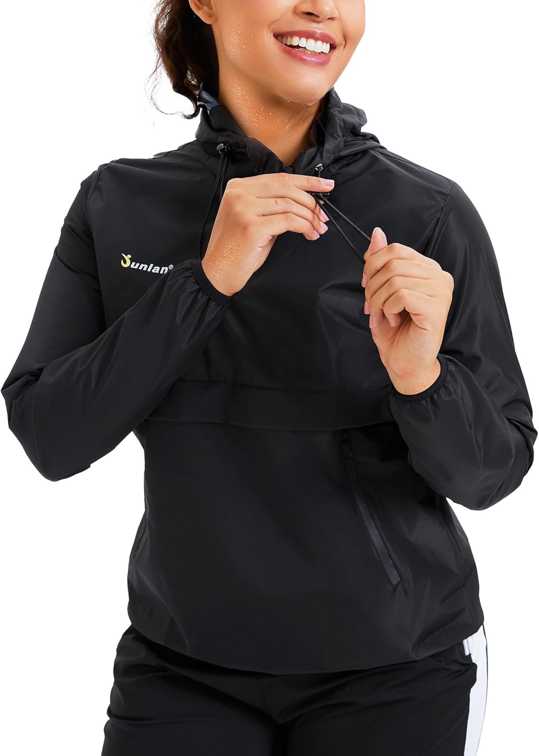 Junlan Sauna Suit for Women Sweat Jacket Gym Workout Vest Sweat Suits for Women 3 Junlan Sauna Suit for Women Sweat Jacket Gym Workout Vest Sweat Suits for Women - Image 3