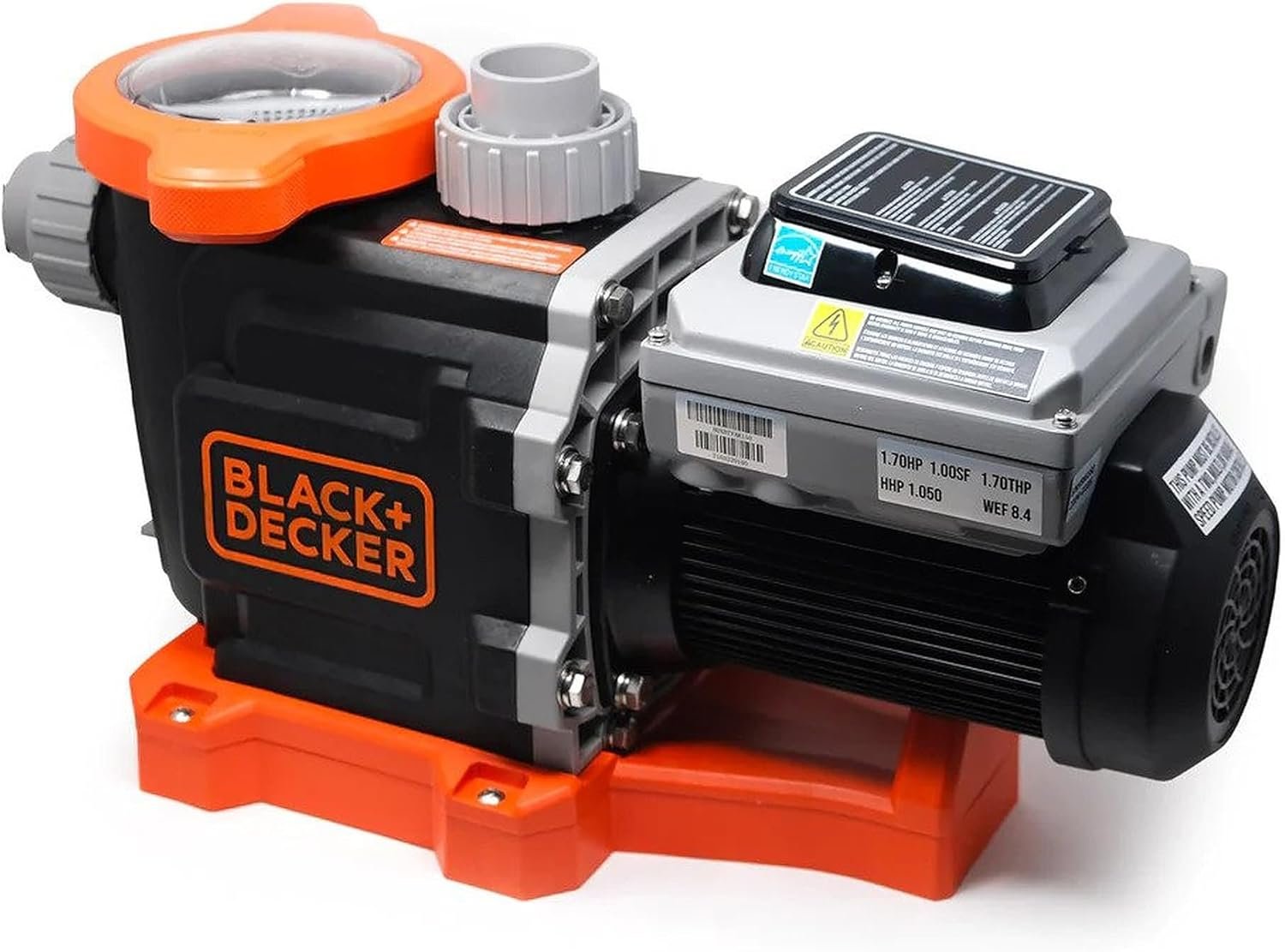 BLACK+DECKER Variable Speed Pool Pump Inground with Filter Basket and Easy Programmable Touch Pad Interface, 2 HP