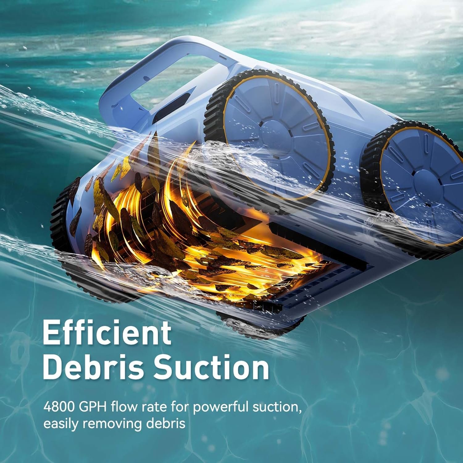 Pool Vacuum for Above Ground Pool Made by Seauto, Pool Vacuum for Inground Pools Cleans Up to 2100 Sq.ft, Pool Robot Vacuum Lasts Up to 180 Mins, Pool Cleaner for Wall, Floor and Auto Mode 4 Pool Vacuum for Above Ground Pool Made by Seauto, Pool Vacuum for Inground Pools Cleans Up to 2100 Sq.ft, Pool Robot Vacuum Lasts Up to 180 Mins, Pool Cleaner for Wall, Floor and Auto Mode - Image 4
