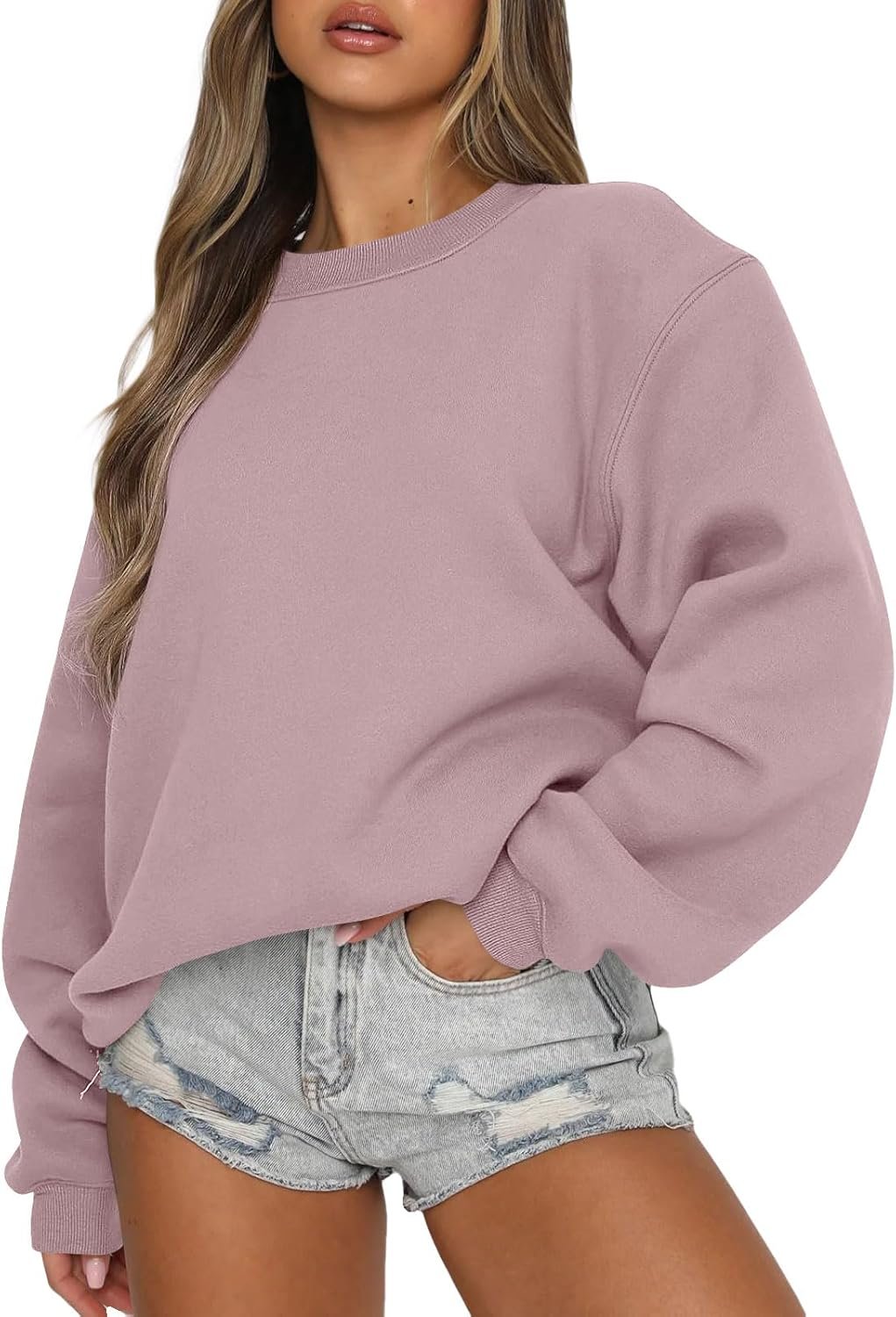 EFAN Womens Oversized Sweatshirts Crewneck y2k Hoodies Fall Fashion Outfits Teen Girls Cute Sweater 2025 Winter Clothes